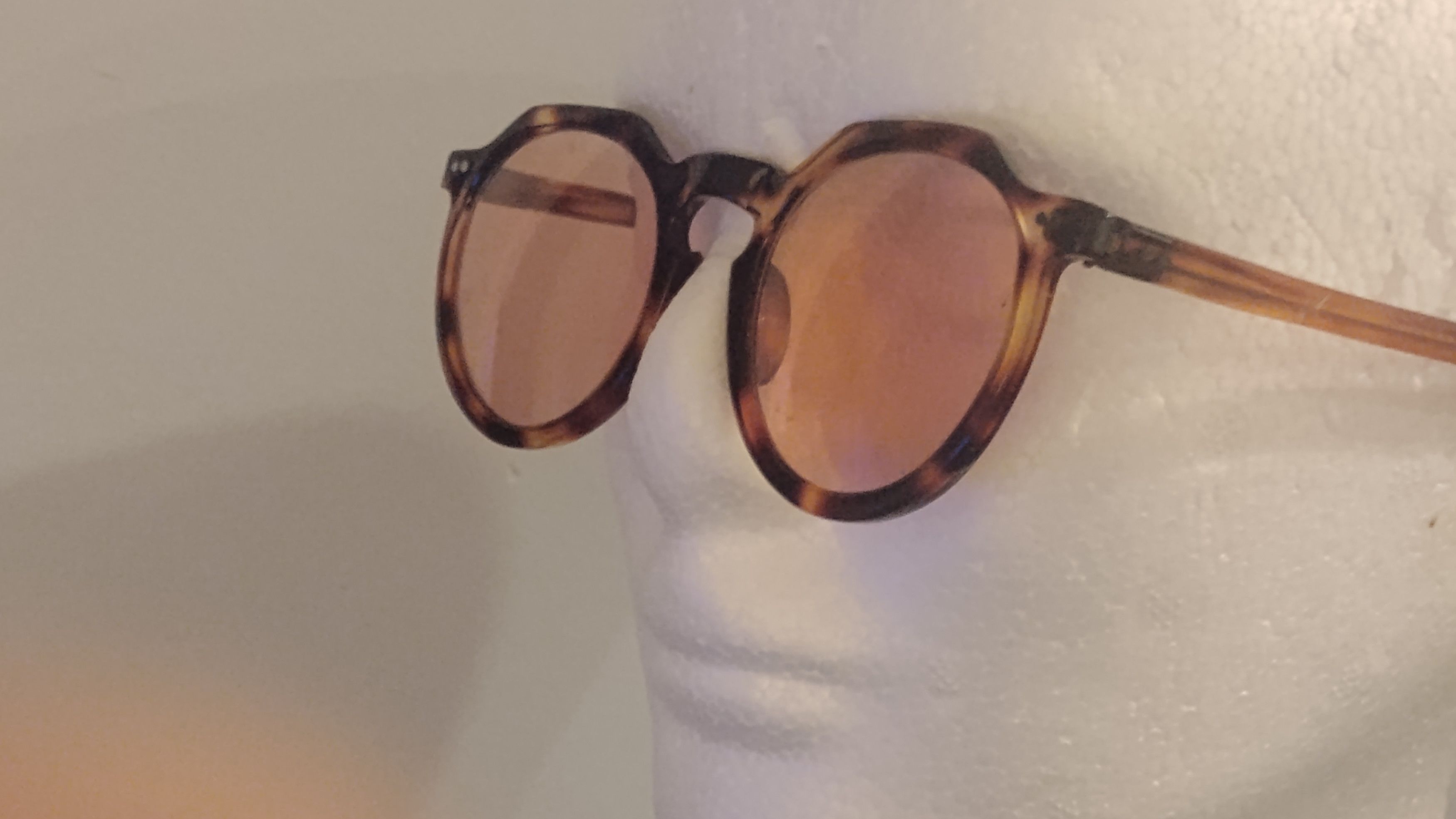 Other Rare Faux Tortoise Eyeglasses Rose Lenses Keyhole bridge NOS Size ONE SIZE - 5 Thumbnail