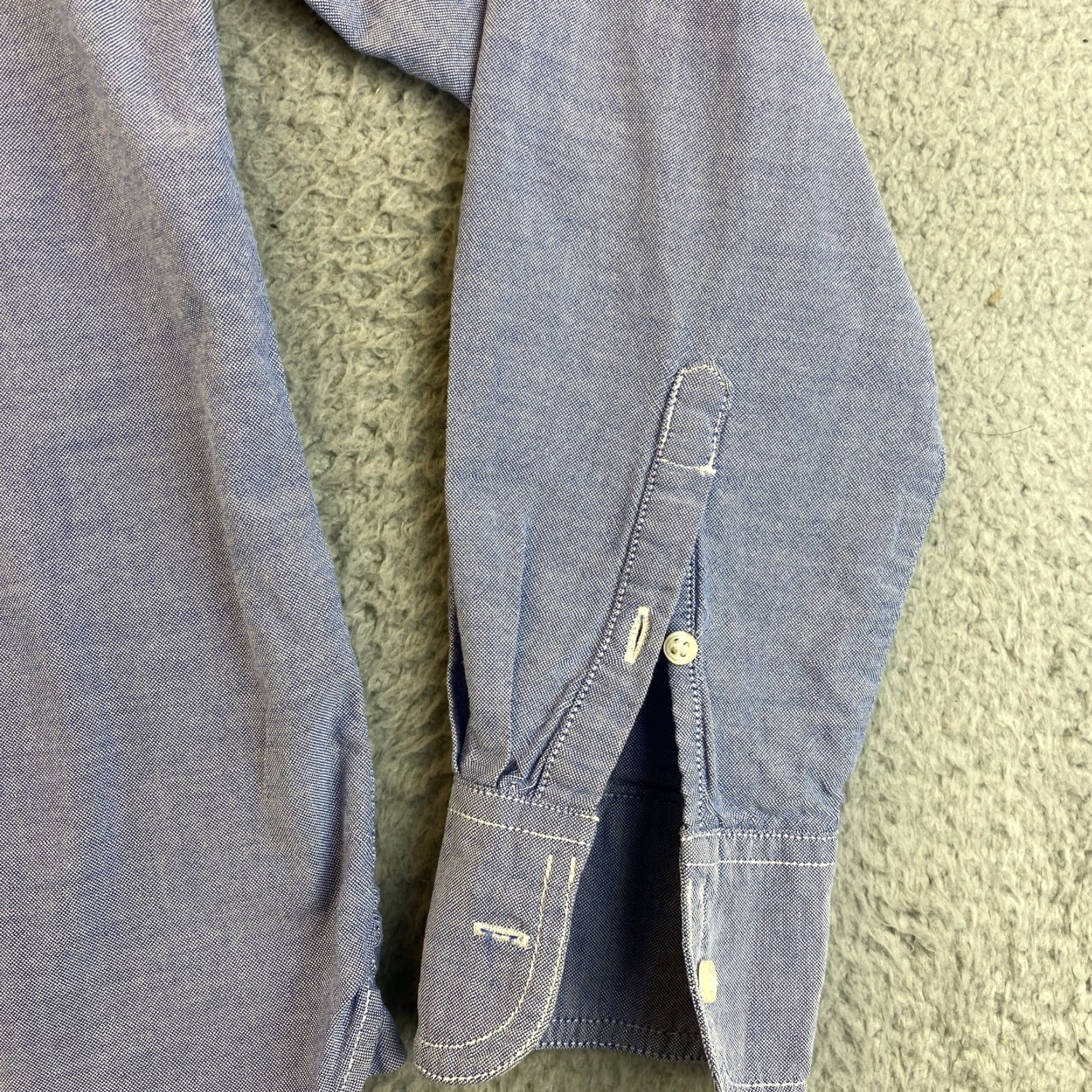 J.Crew VINTAGE J.CREW Button-Up Shirt Cotton Size S Blue Casual Long Sleeve Womens Size S / US 4 / IT 40 - 2 Thumbnail