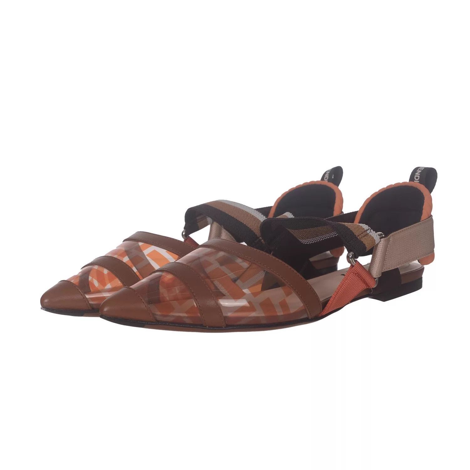 Fendi Fendi women's fabric flats 37.5 Size US 7 / IT 37 - 1 Thumbnail