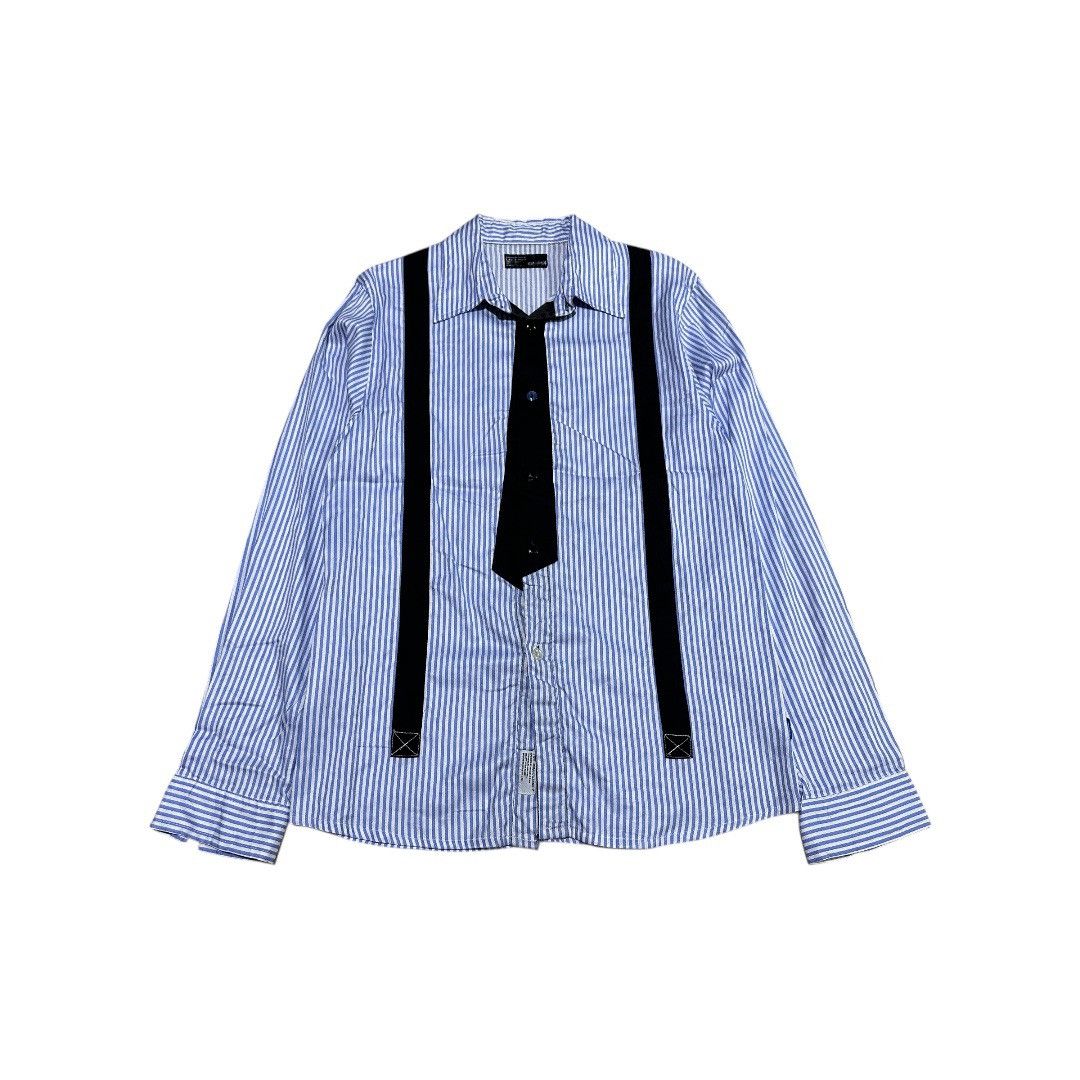 Neighborhood 🔥Aw 2010 Neighborhood Tie Sus Striped Shirt Size US L / EU 52-54 / 3 - 1 Thumbnail