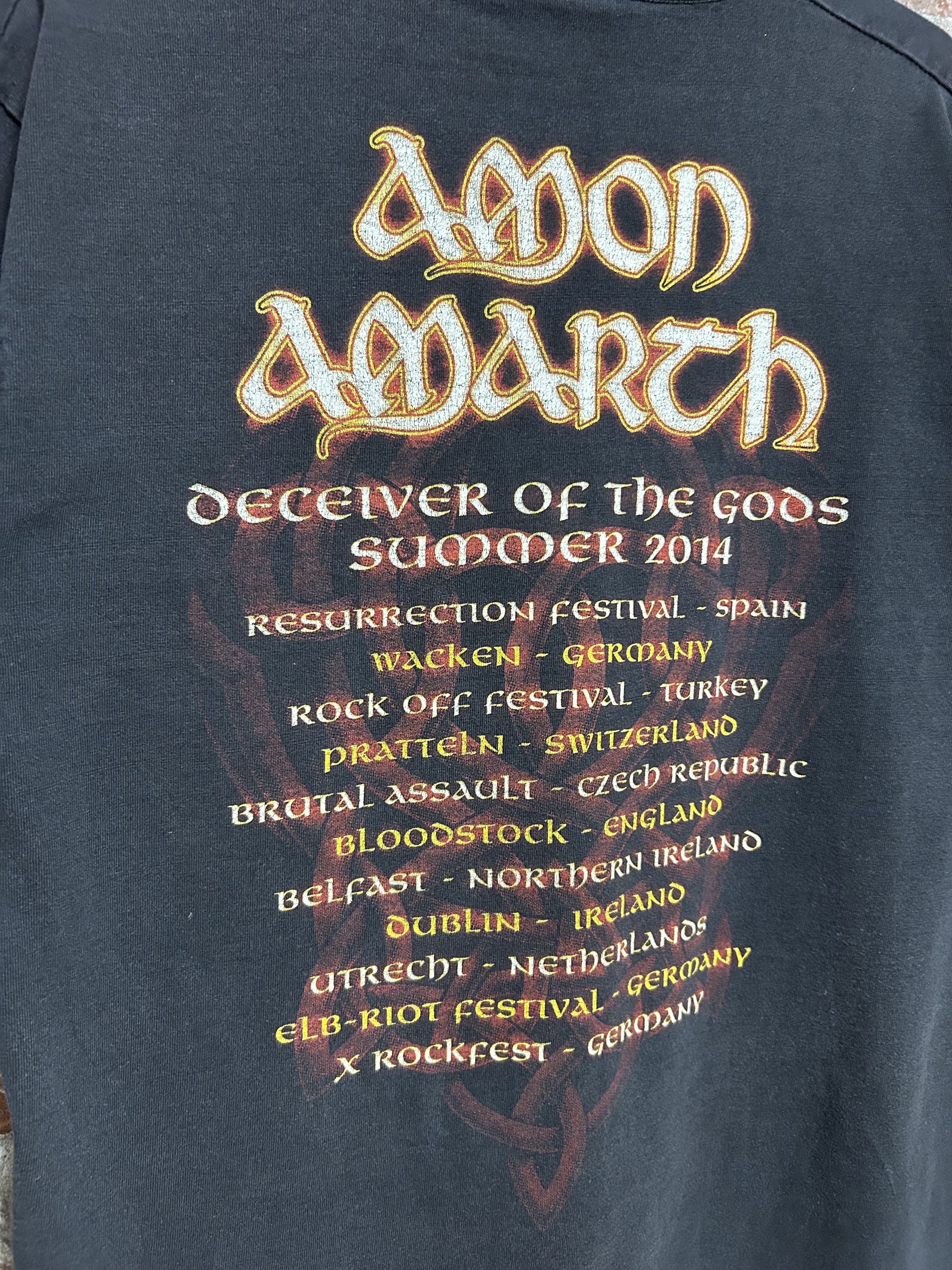 Band Tees Vintage 2014 Amon Amarth Rock Band Tour T-shirt Size US L / EU 52-54 / 3 - 8 Thumbnail