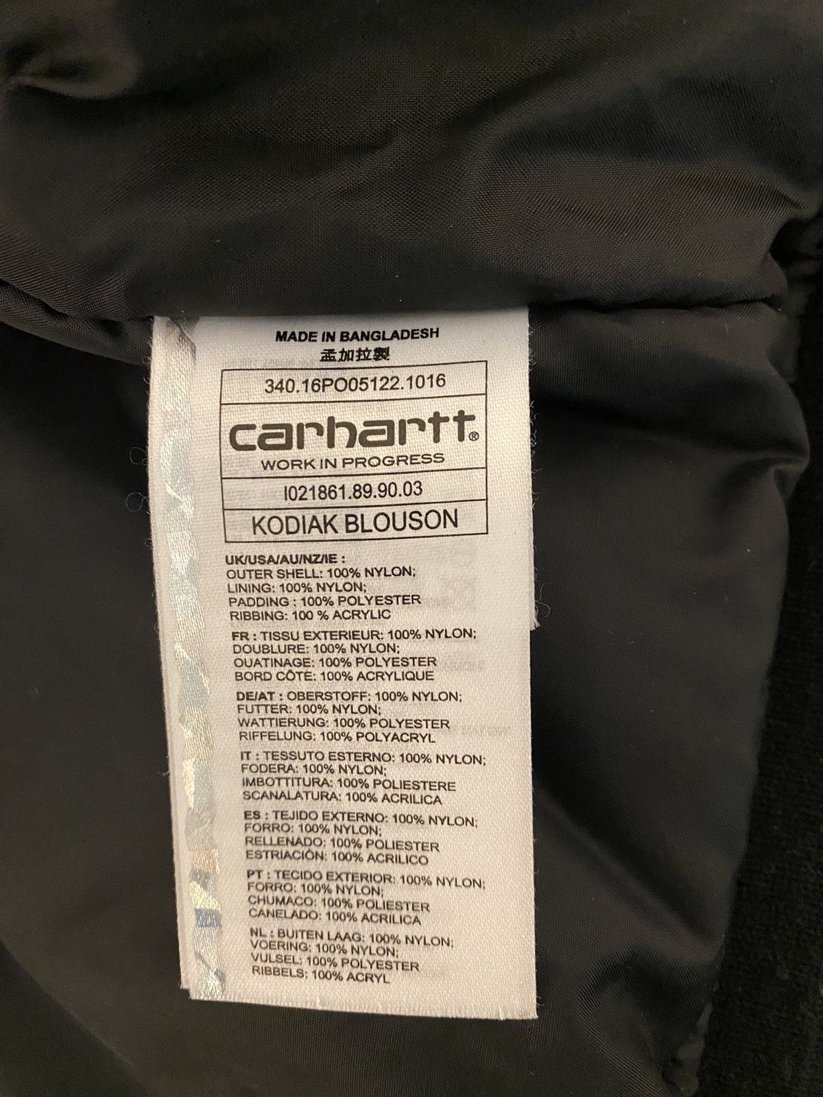 Carhartt Wip Carhartt WIP Kodiak Blouson Jacket Sz XL Black Size US XL / EU 56 / 4 - 14 Thumbnail