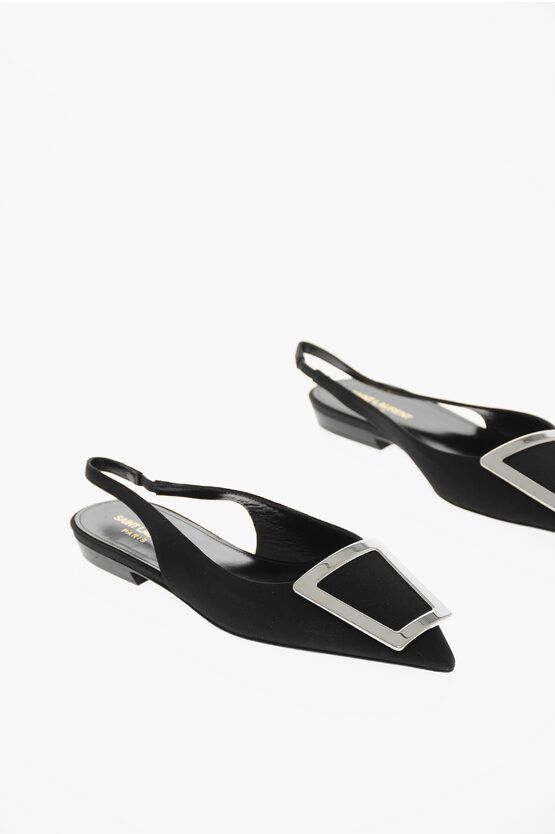 Saint Laurent Paris o1tp1o0125 Mules in Black Size US 5 / IT 35 - 1 Thumbnail