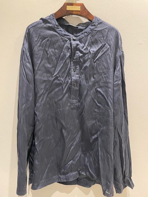 Tom Ford LONG SLEEVED PIJAMA TOP WITH BUTTONS midnight blue Size US XL / EU 56 / 4 - 5 Thumbnail