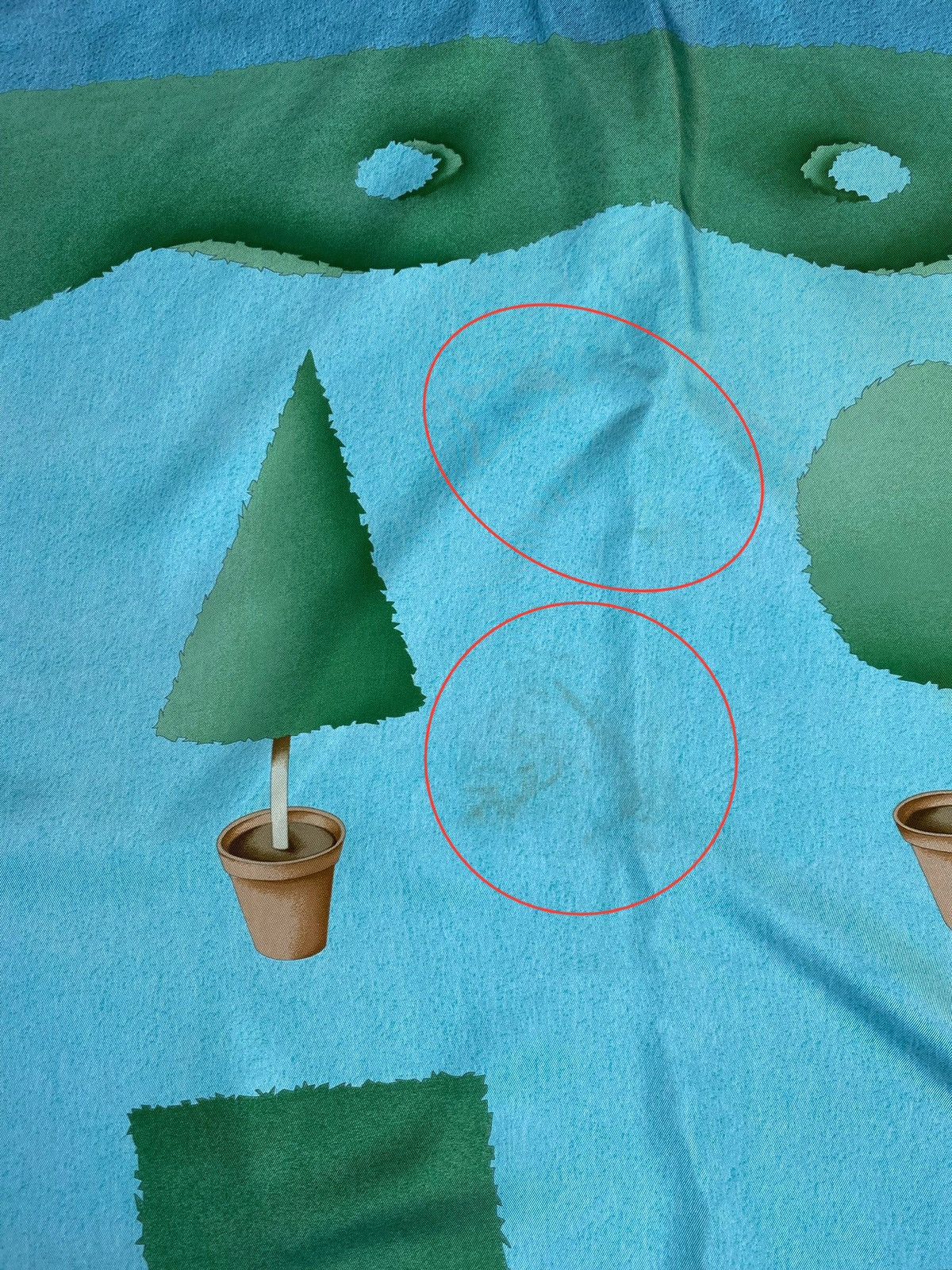 Bvlgari × Vintage Vintage BVLGARI Davide Pizzigoni Vases And Plants Silk Scarf Size ONE SIZE - 7 Thumbnail
