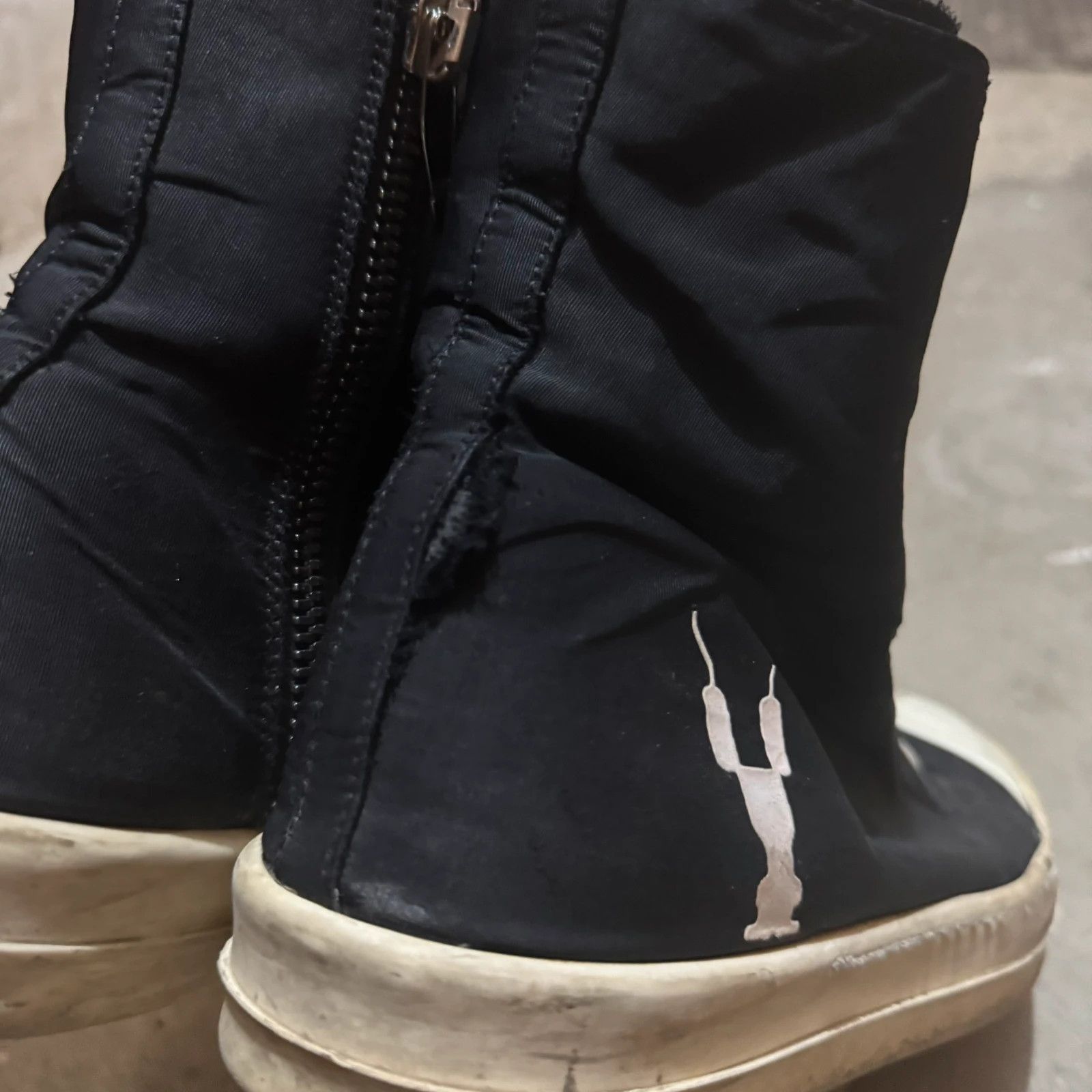 Rick Owens Rick owens drkshdw ramones logo high sneakers Size US 8 / EU 41 - 4 Thumbnail