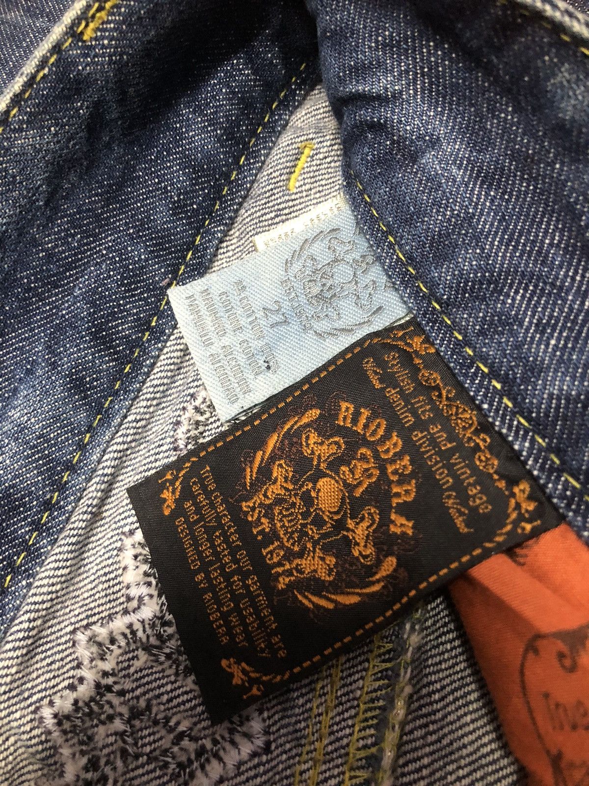 Japanese Brand × Vintage RIOBERA FLARE JEANS JAPANESE BRAND RARE DESIGN Size US 30 / EU 46 - 22 Thumbnail