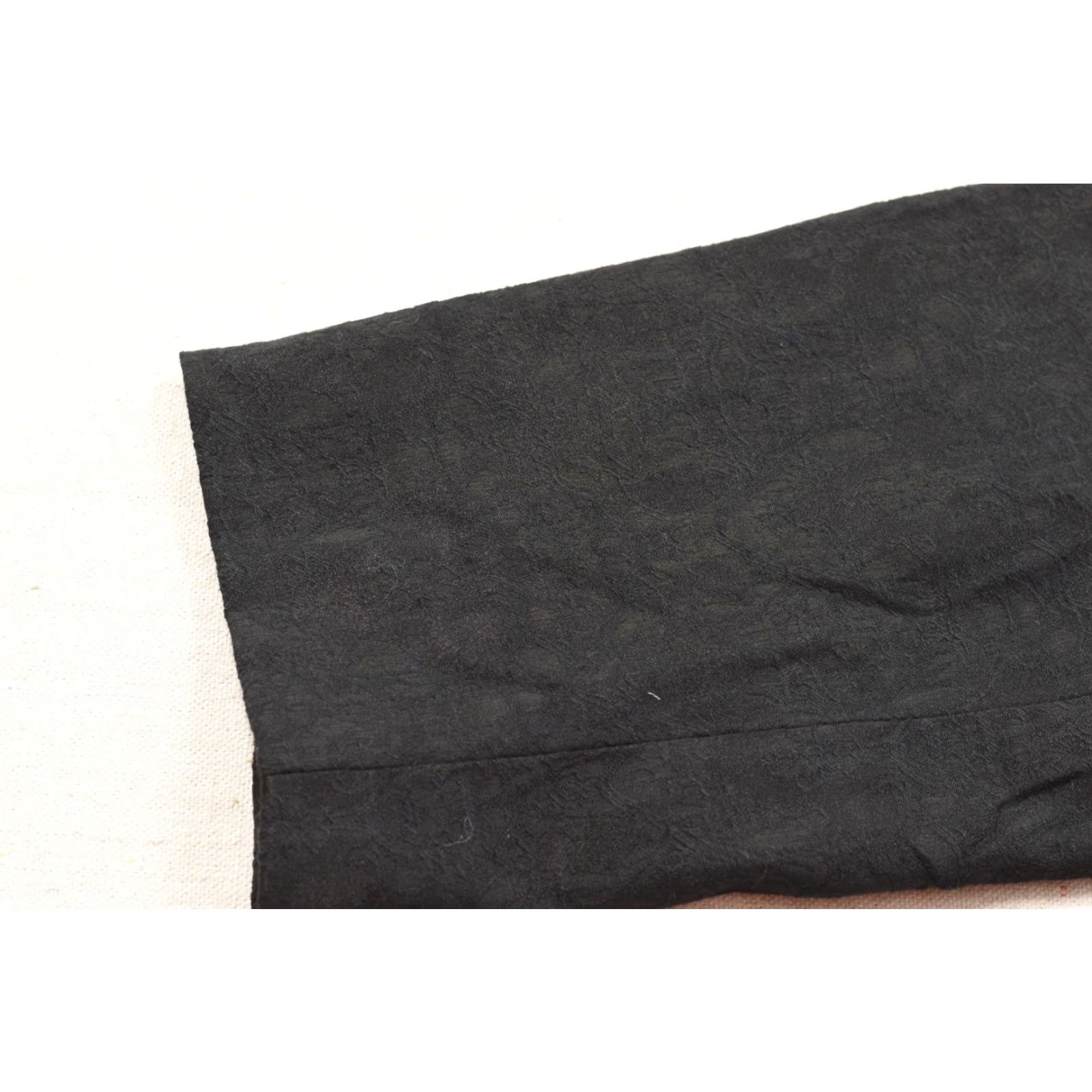 Vintage Lane Bryant Women Blazer Jacket 26 Plus Black Jacquard Satin Lapel Open Front Button Closure Vintage No Size 4XL / US 24-26 - 8 Thumbnail