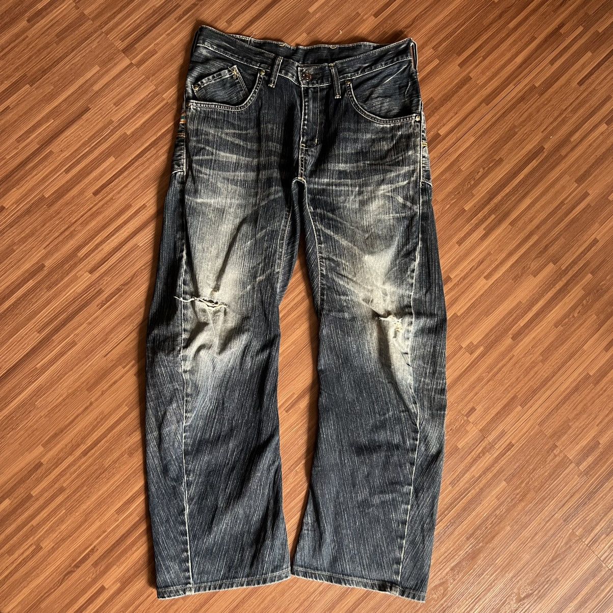 Edwin × Vintage “EDWIN” DISTRESS DENIM Size US 30 / EU 46 - 1 Thumbnail