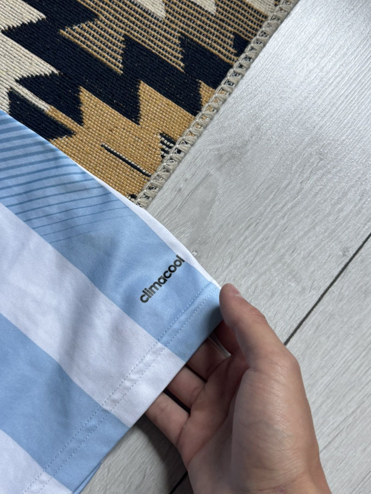 Adidas Vintage Adidas Argentina 2013/15 Blockcore Home Jersey Size US M / EU 48-50 / 2 - 10 Thumbnail