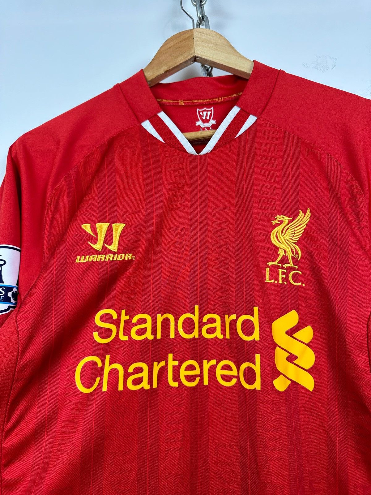 Vintage 2013/14 Warrior Liverpool Premier League Gerrard #8 Jersey Size US L / EU 52-54 / 3 - 11 Thumbnail