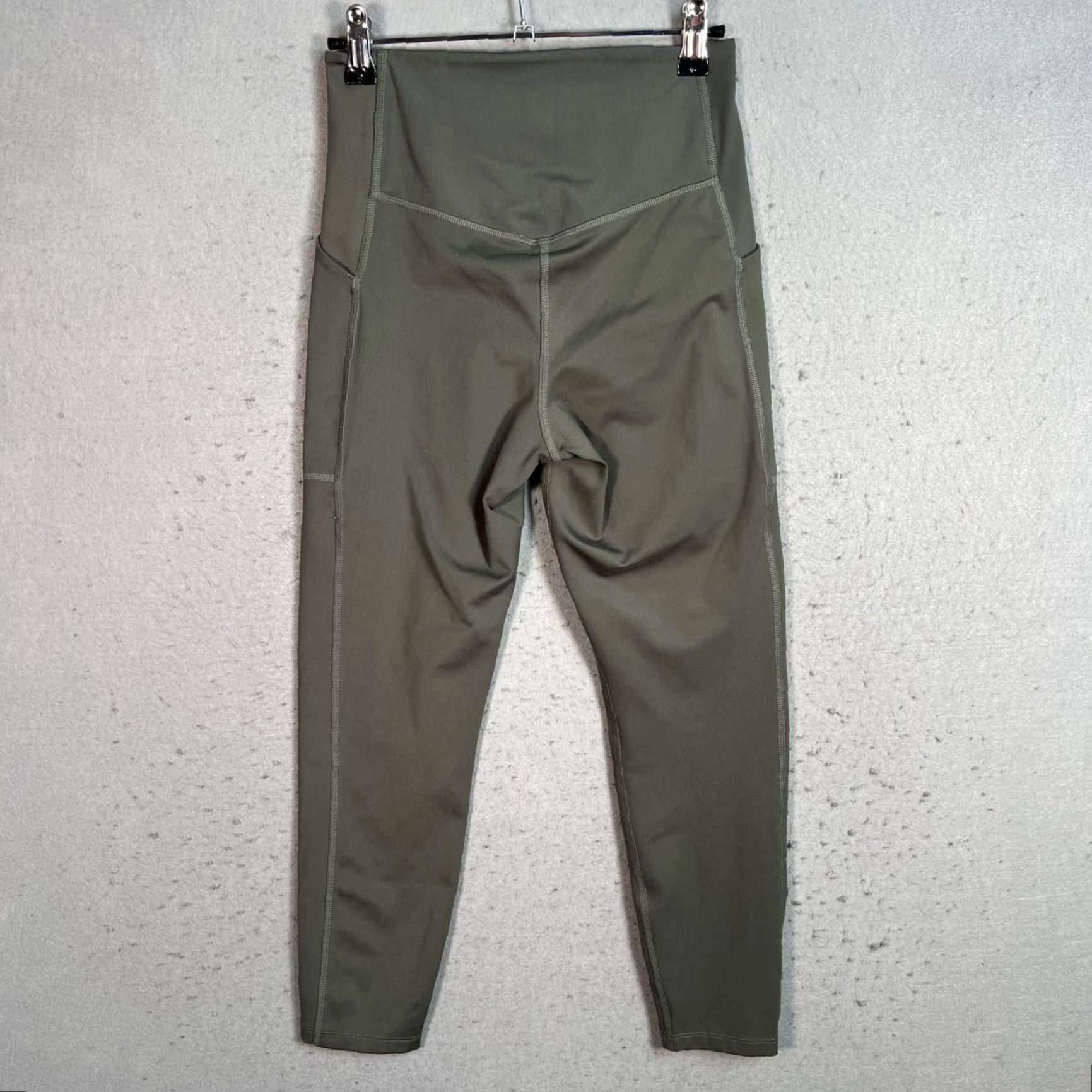Girlfriend Collective VINTAGE Girlfriend Collective High-Rise Legging Size Small Olive Green Gym Athletic Size 28" / US 6 / IT 42 - 2 Thumbnail