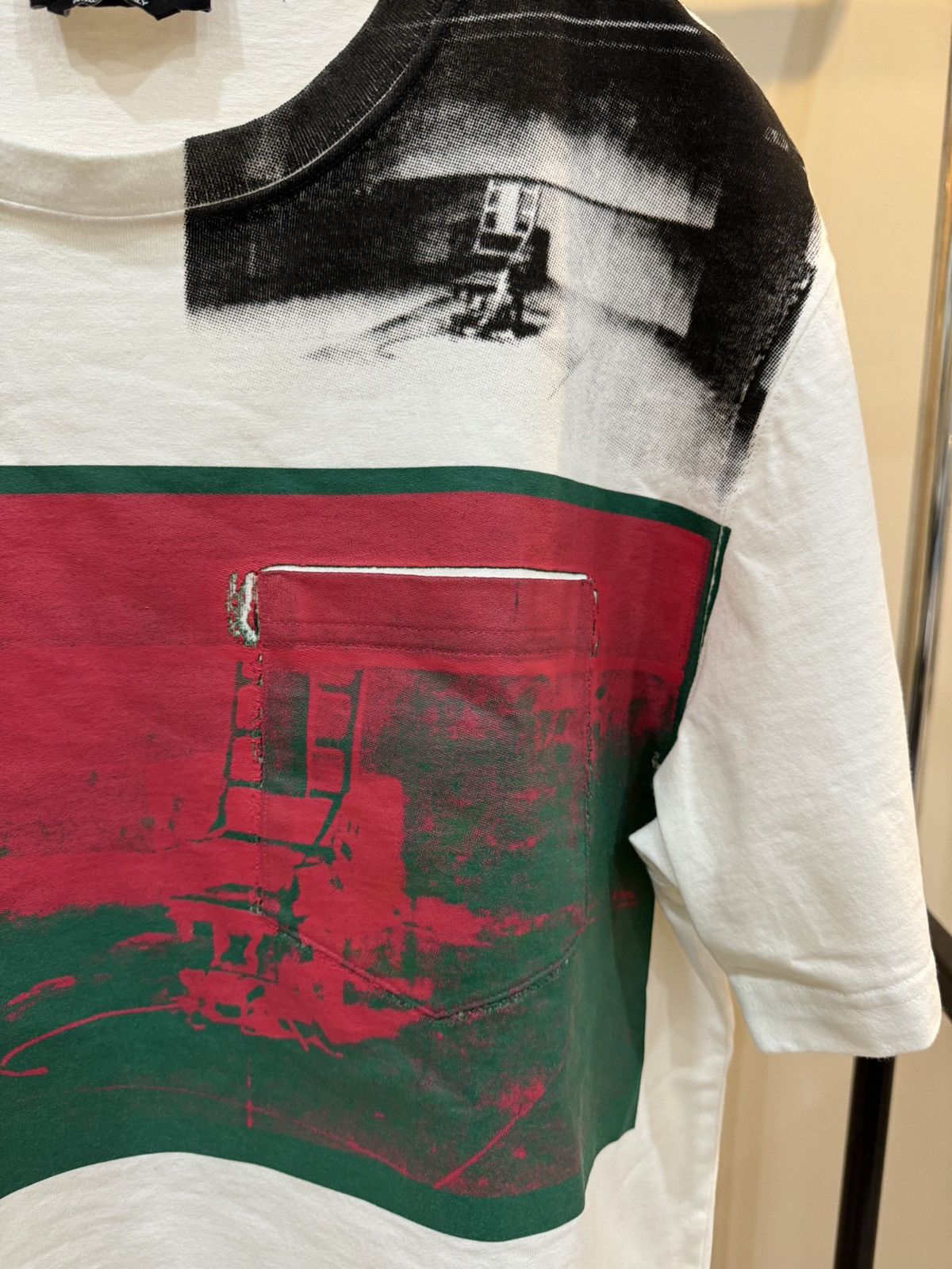 Calvin Klein 205W39NYC Andy Warhol Electric Chair Print Tshirt Size US L / EU 52-54 / 3 - 3 Thumbnail