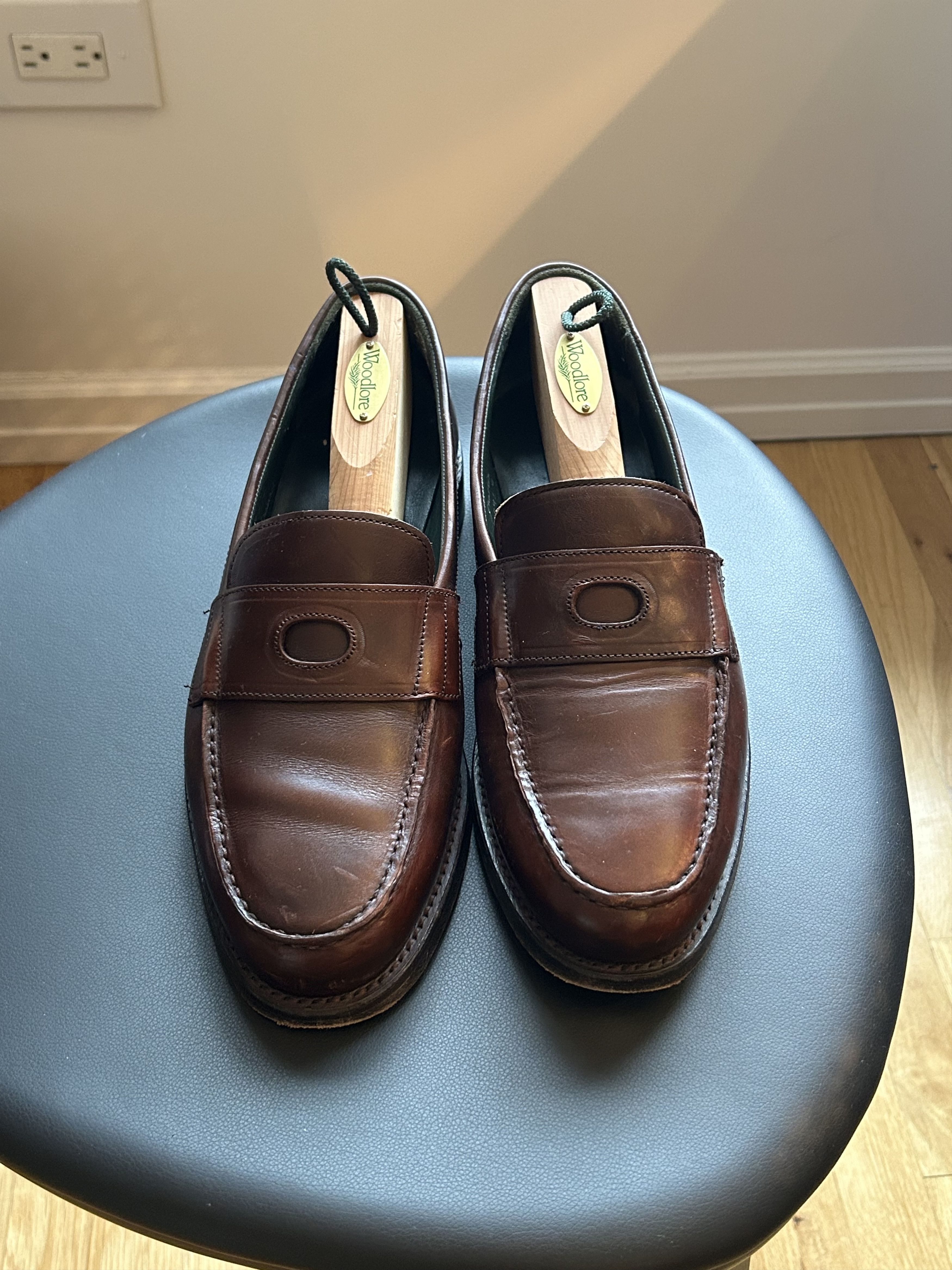Drake's Drake’s Brown Leather Charles Penny Loafer (UK 9 / US 10) Size US 10 / EU 43 - 2 Thumbnail
