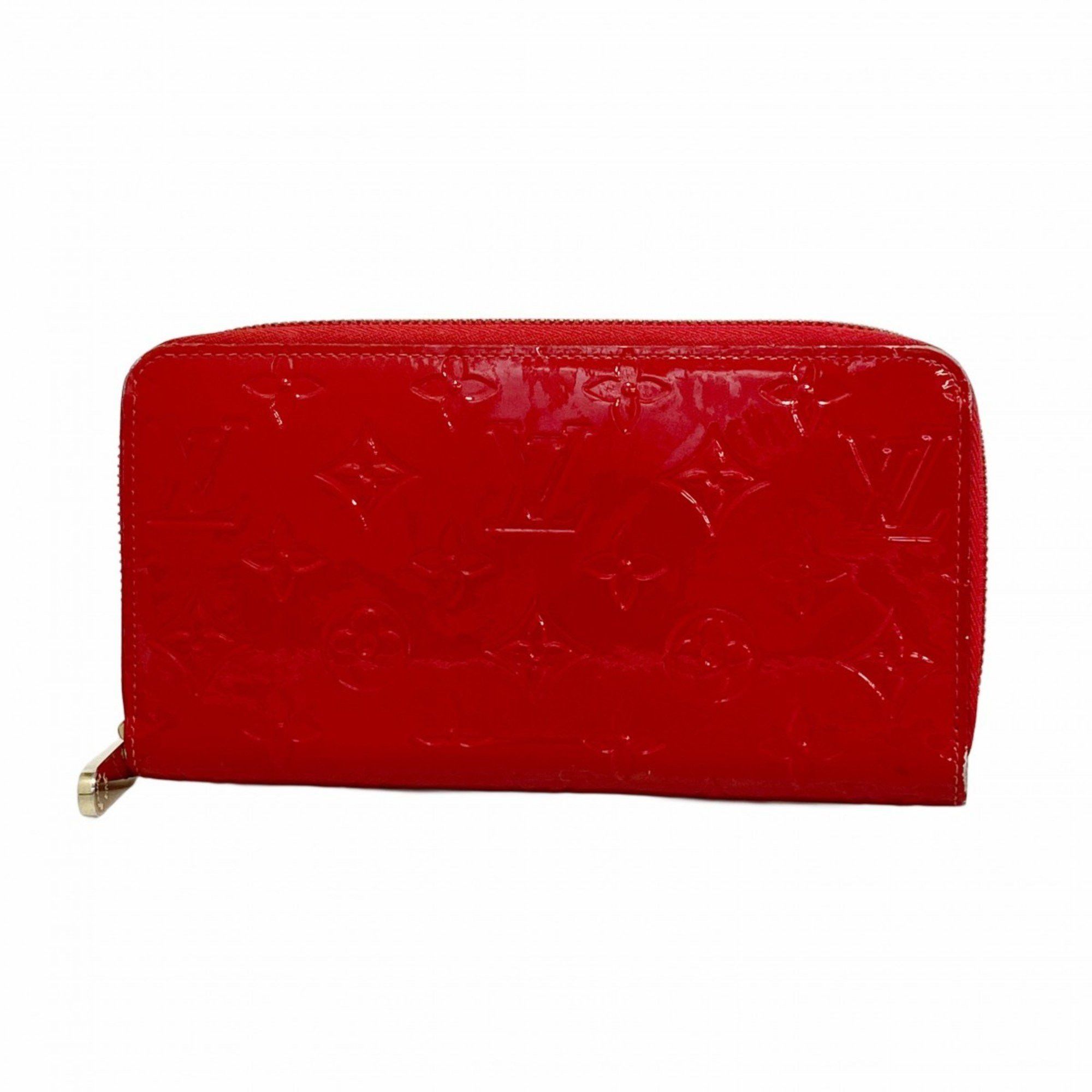 Louis Vuitton Louis Vuitton Long Wallet Vernis Zippy M90200 Cerise 