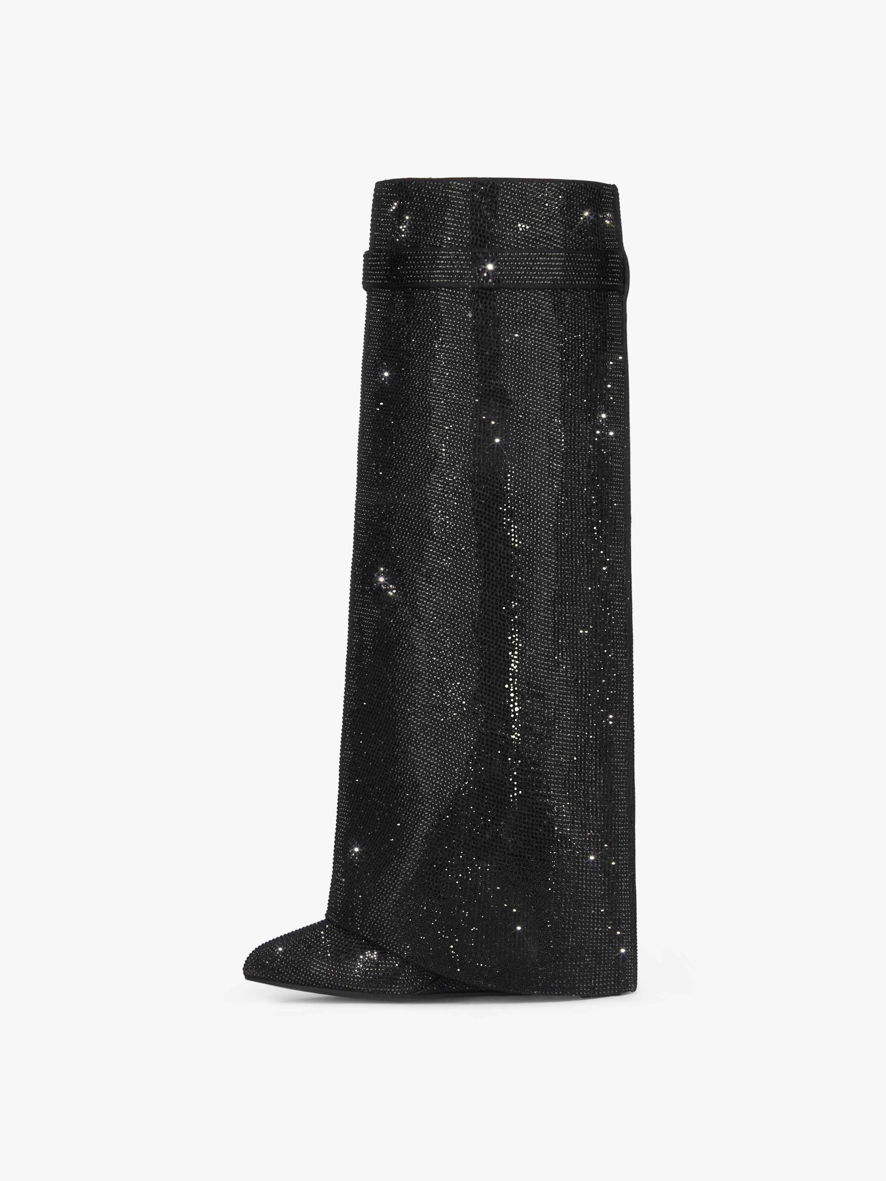 Givenchy o1srvl11e0525 Shark Lock Pant Boots 90mm in Black Size US 7 / IT 37 - 5 Thumbnail