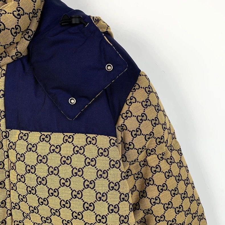 Gucci Gucci 24 brown logo printed full-print cotton hooded down j Size US S / EU 44-46 / 1 - 3 Thumbnail