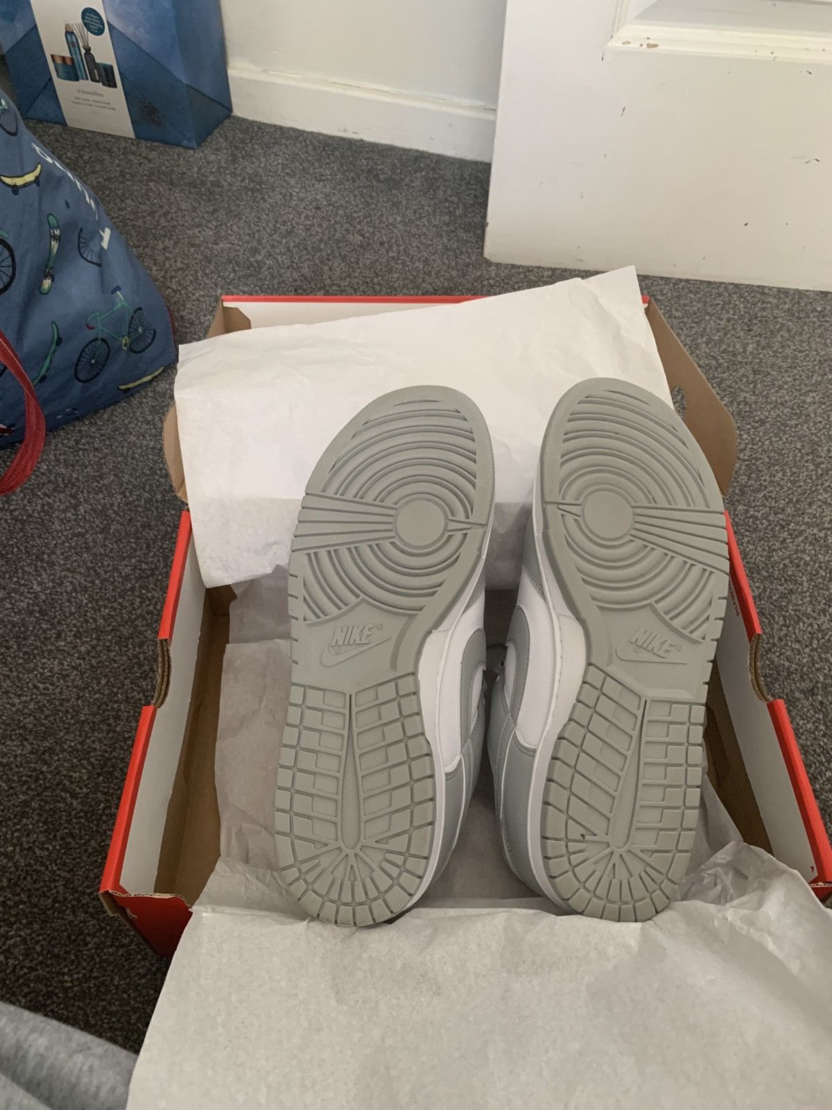 Nike Nike Grey Fog Dunk Low Size US 9 / EU 42 - 3 Thumbnail