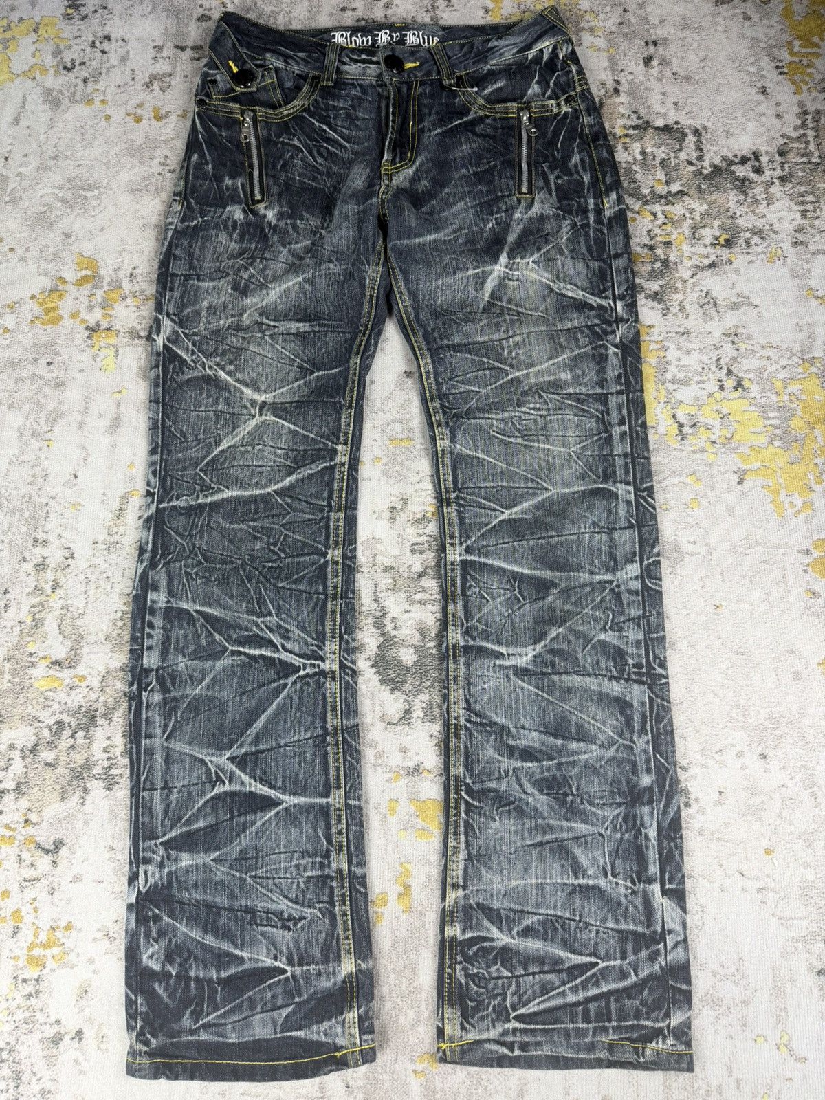semanticdesign Rare Blow By Blue Insane Clawmark Mudwash Jeans Size US 32 / EU 48 - 2 Thumbnail