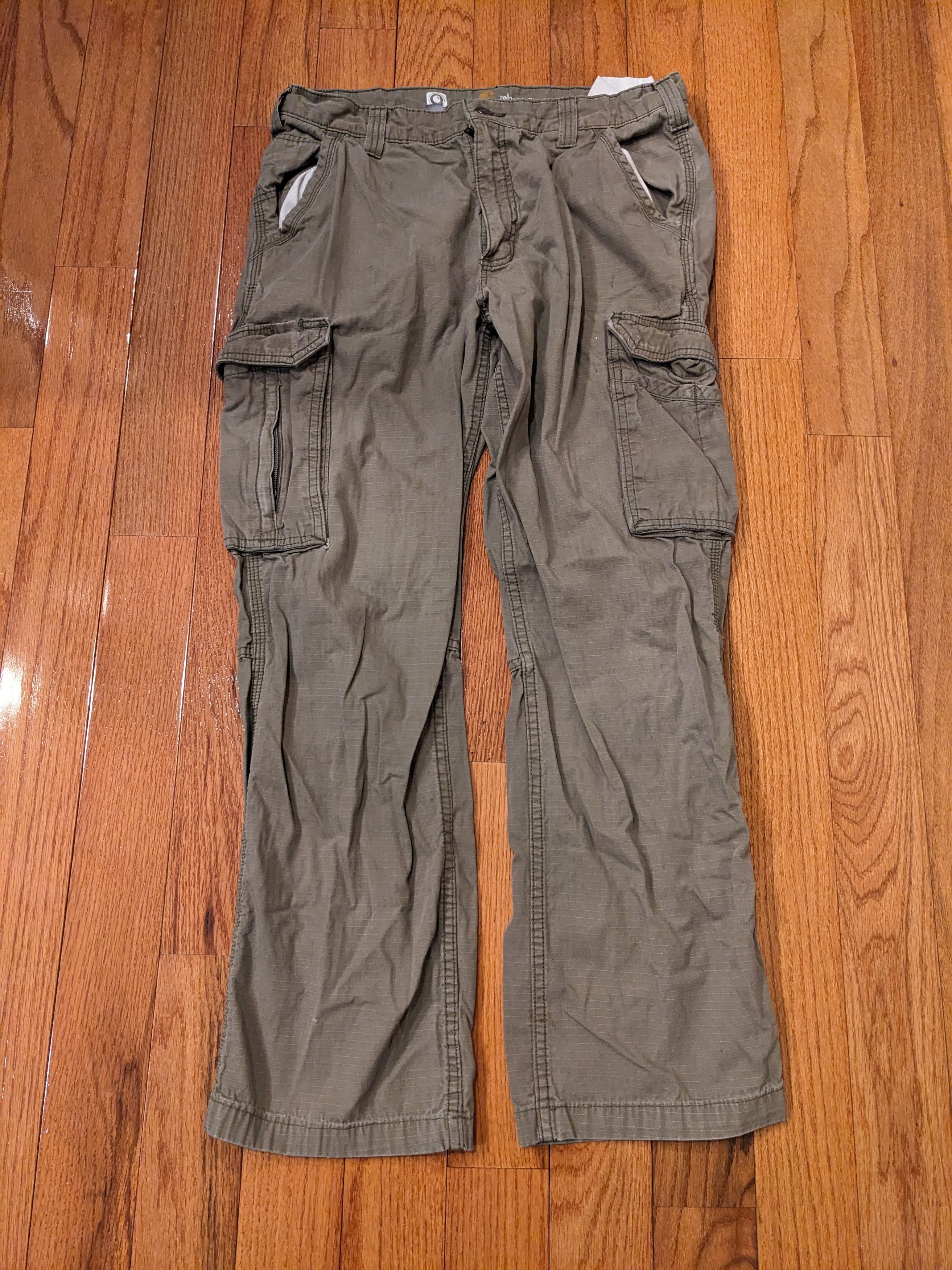 Carhartt × Vintage Vintage Carhartt Force 101148–391 36 x 32 Cargo Pants Size US 36 / EU 52 - 3 Thumbnail