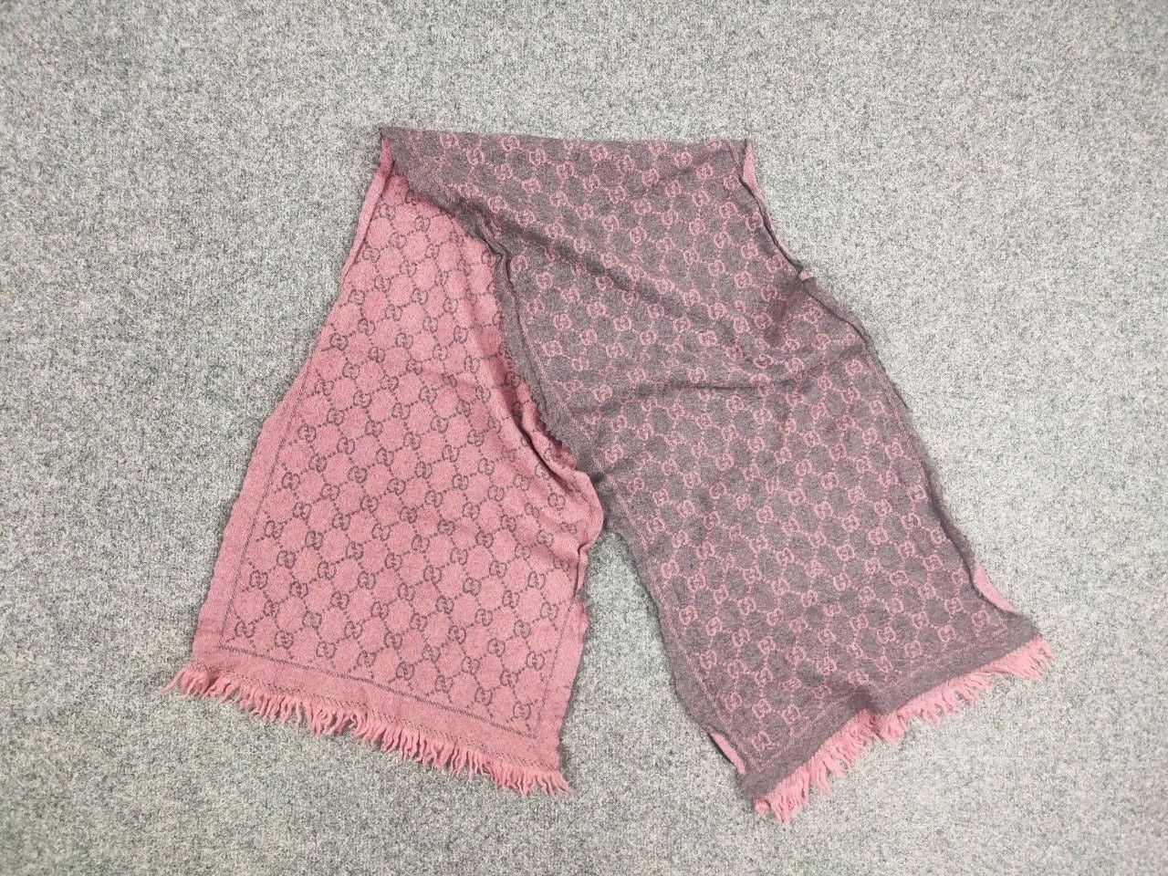 Gucci Gucci GG Monogram Authentic double-sided wool scarf Size ONE SIZE - 7 Thumbnail