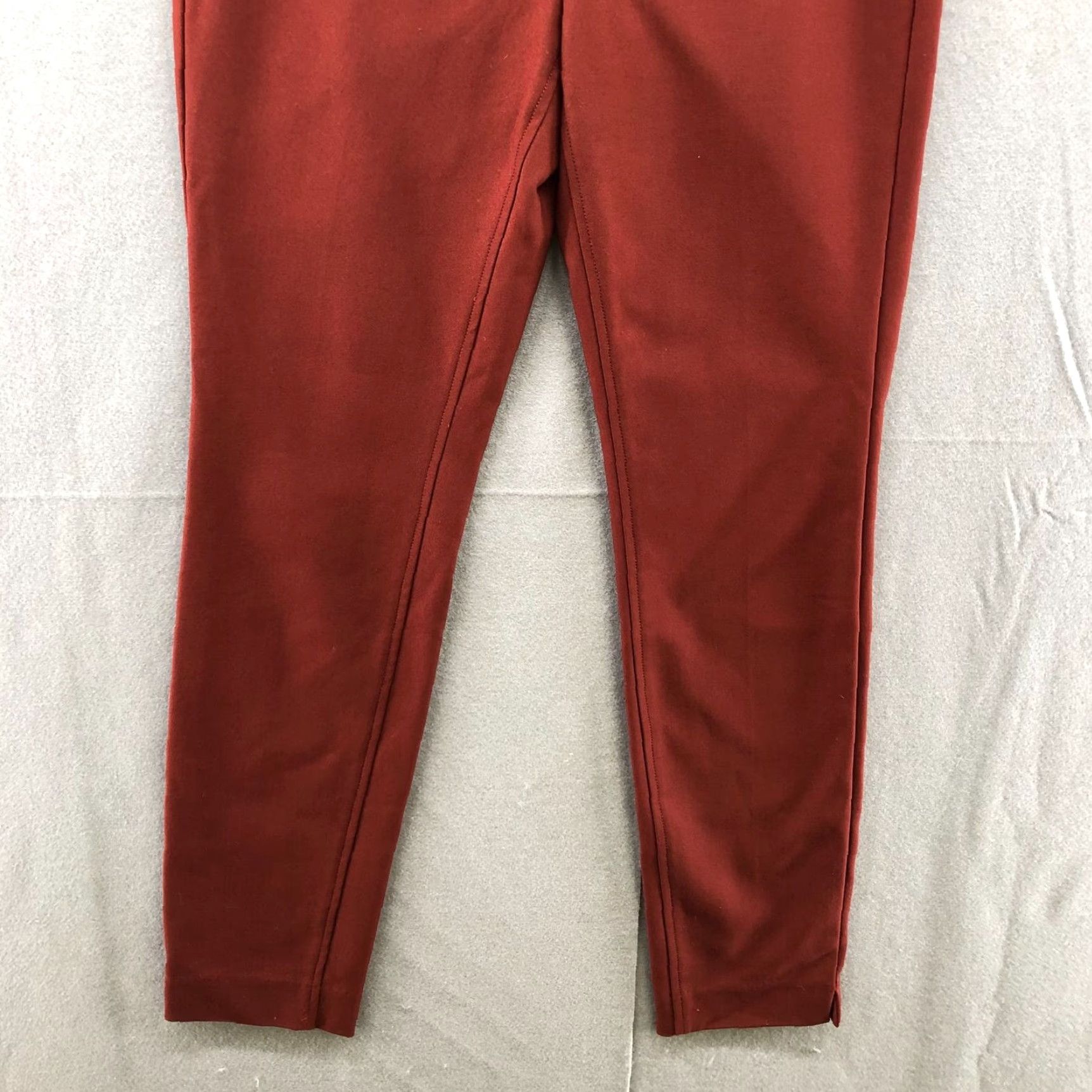Vintage Ecru Dress Pants Womens Size 2 Skinny Pull On Slim Stretch Brown Flat Front Cotton Blend Dress Pants Women Size 26" / US 2 / IT 38 - 4 Thumbnail