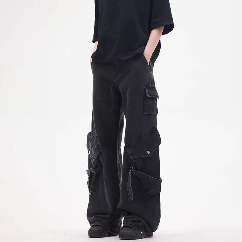 Japanese Brand × Jean Street Hip Hop Street Baggy Workwear Denim Trousers Size US 34 / EU 50 - 6 Thumbnail