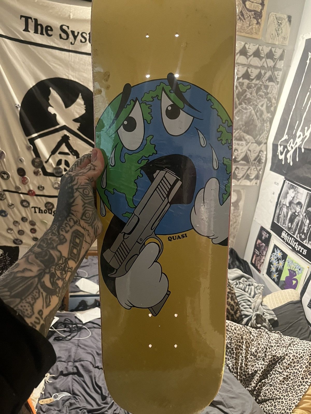 Quasi Skateboards Quasi World Deck 8.25 Deadstock RARE | Grailed