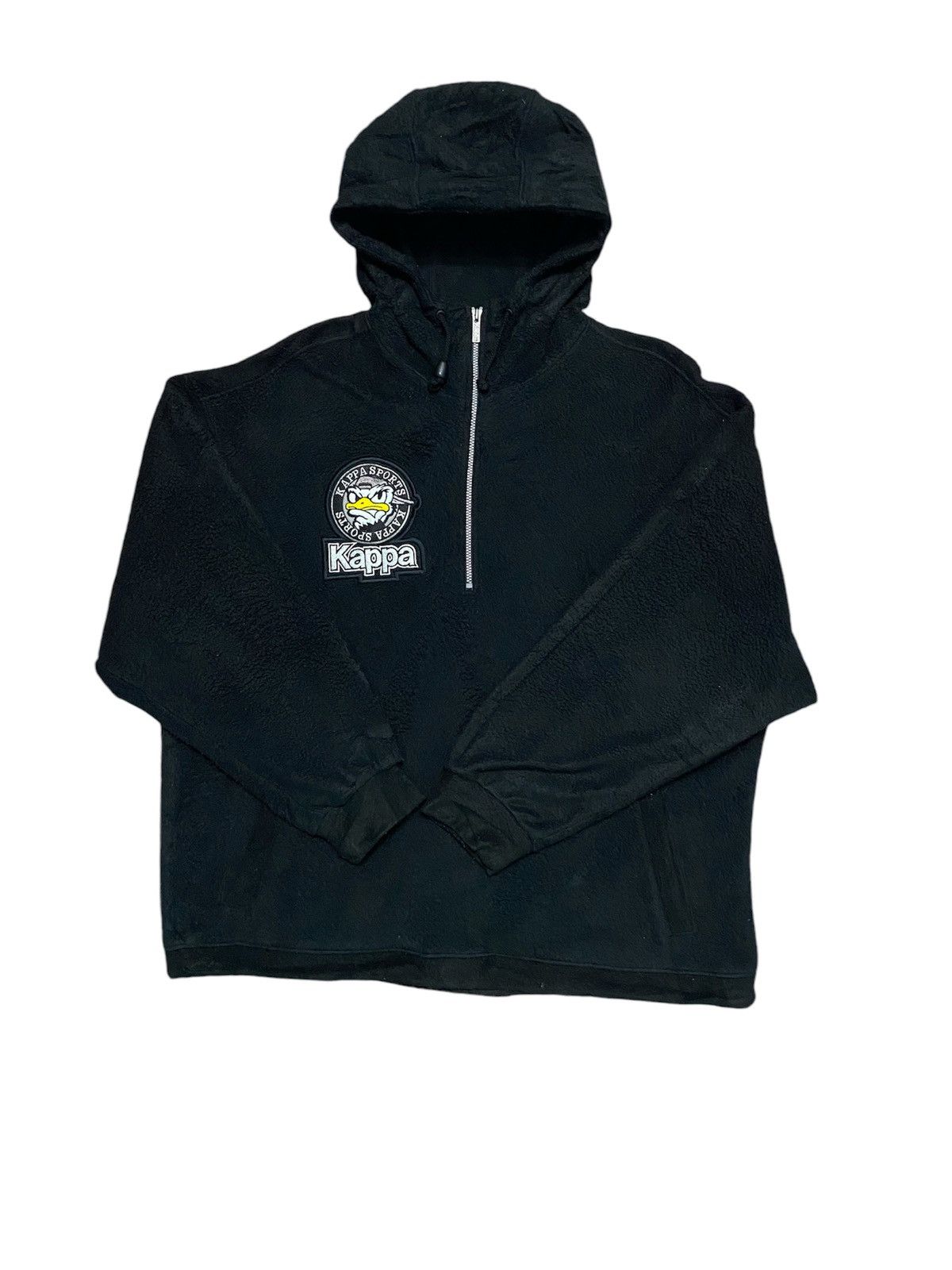 Japanese Brand × Kappa × Vintage Vintage kappa sports anorak fleece jacket big logos Size US L / EU 52-54 / 3 - 6 Thumbnail