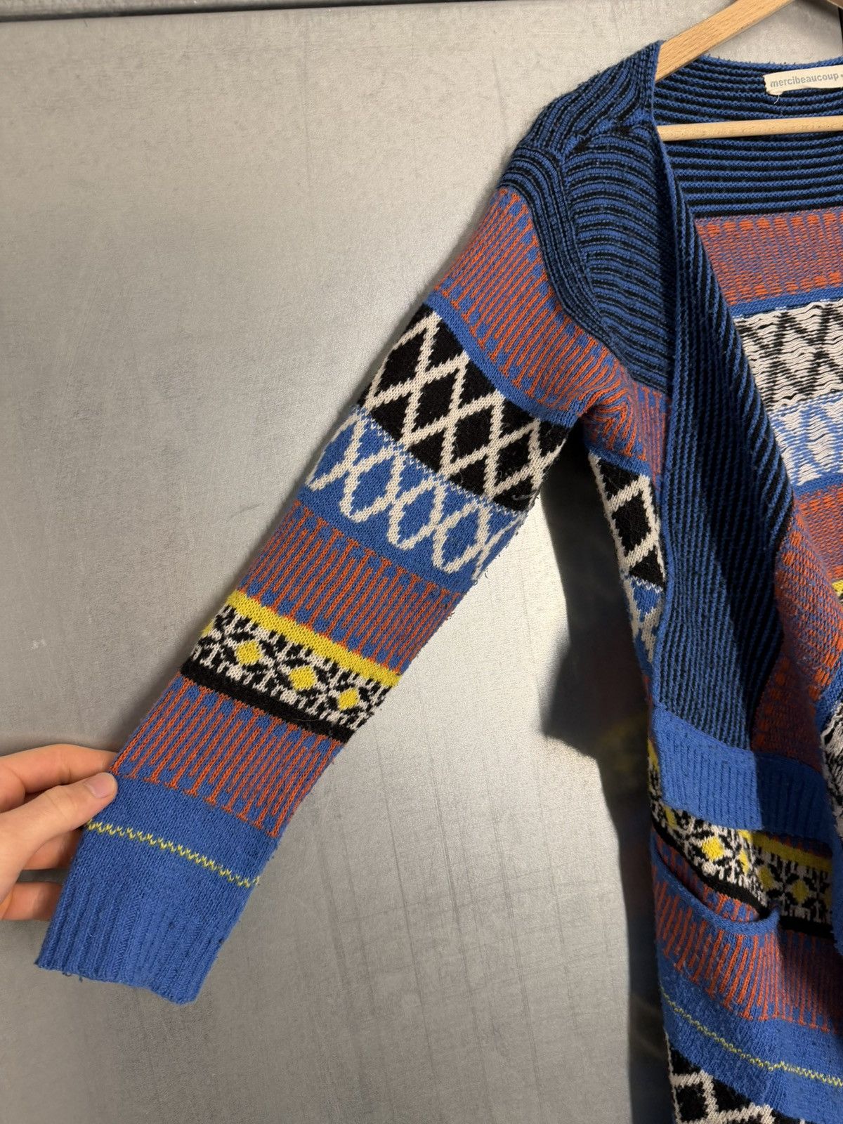 mercibeaucoup Mercibeaucoup by Issey Miyake Color Cable Knitted Cardigan Size M / US 6-8 / IT 42-44 - 5 Thumbnail