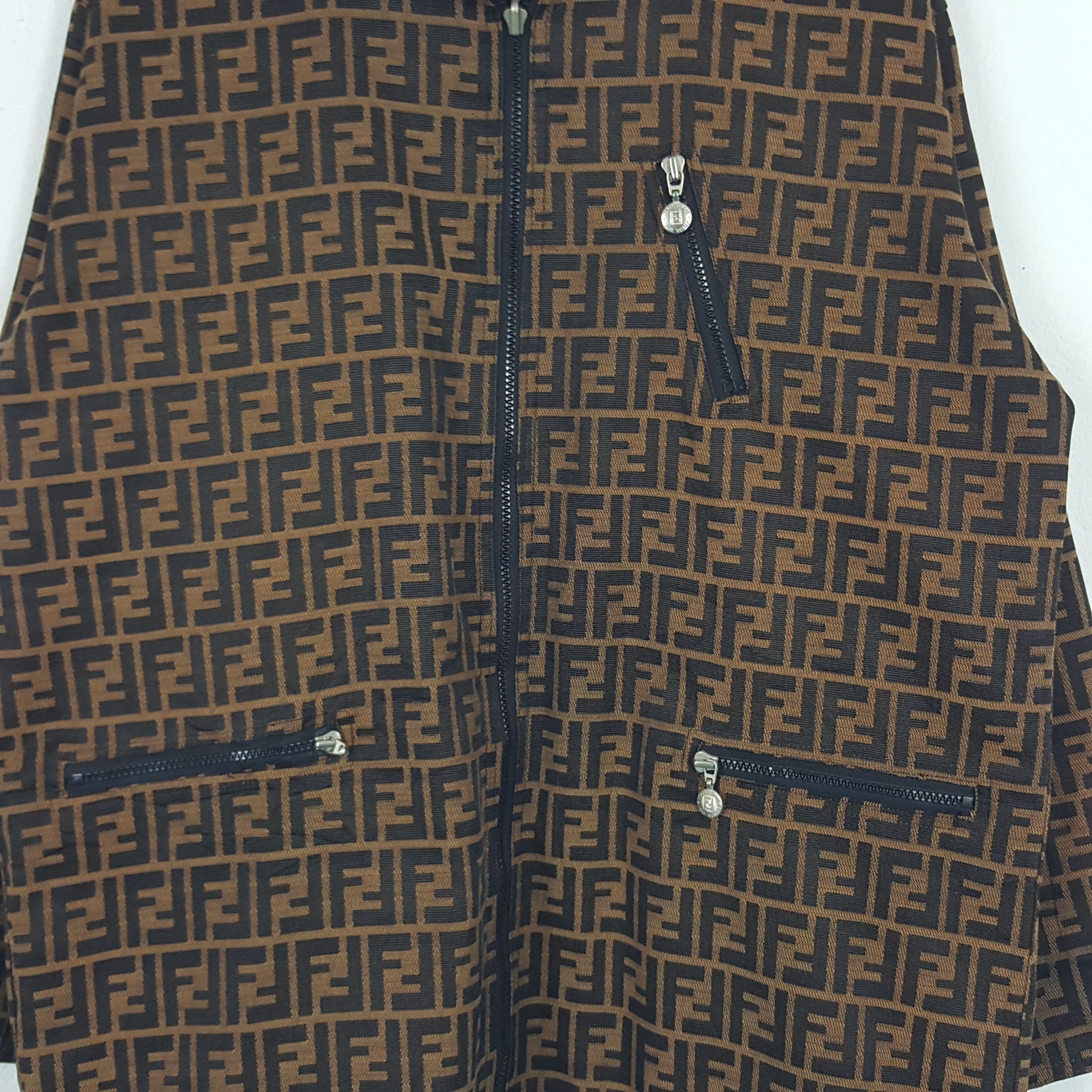 Fendi × Vintage Vintage Fendi Italian Brand Monogram Jacket Size US L / EU 52-54 / 3 - 2 Thumbnail