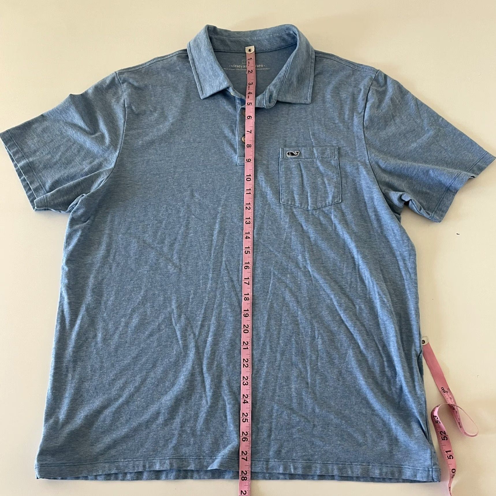 Vineyard Vines Vineyard Vines Short Sleeve Polo Shirt Men's Large Blue Polo Shirt Size US L / EU 52-54 / 3 - 5 Thumbnail