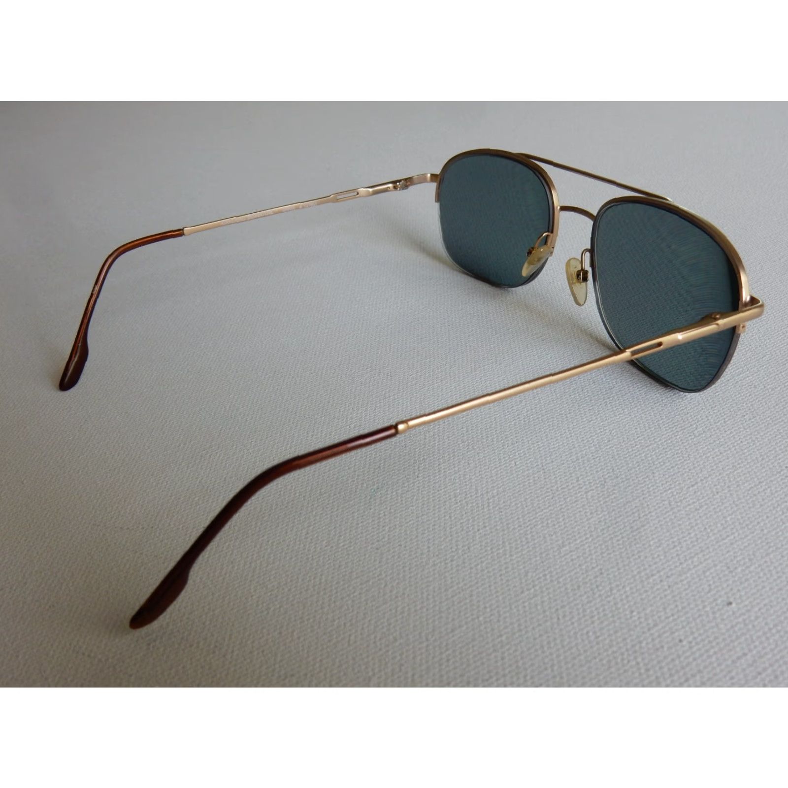 Vintage VINTAGE Kirkland Signature Sunglasses Frames Men Adult Gold 57x16 140 Chase Satin Size ONE SIZE - 3 Thumbnail