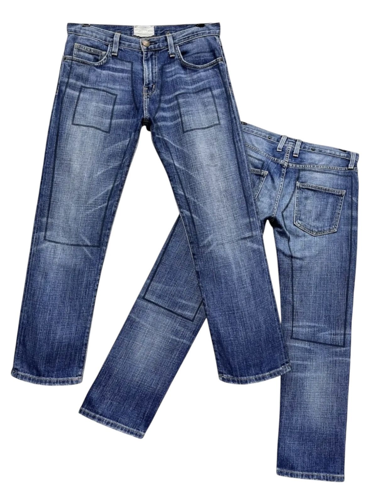 Current/Elliot 🔥Vtg MARNI CURRENT/ELLIOT LOVED W/LINE PRINT Cropped Jeans Size US 30 / EU 46 - 1 Thumbnail