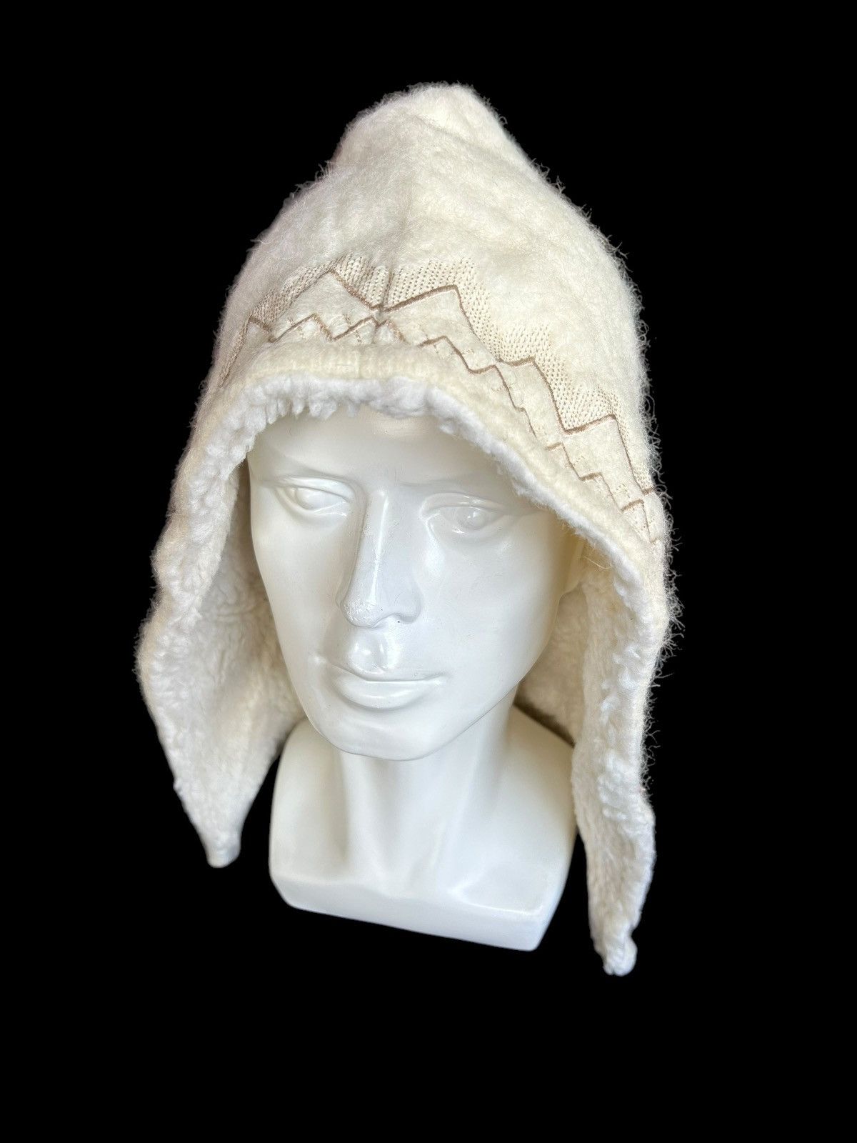 If Six Was Nine × Kapital × Vintage Balaclava Beanie Hairy Fur ☠️☠️ Size ONE SIZE - 4 Thumbnail