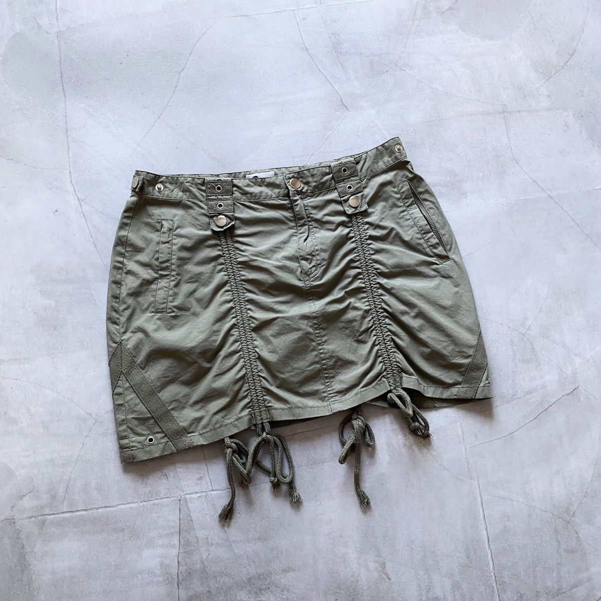 Miss Sixty Bandage If Six Was Nine Style Mini Avantgarde Skirt Y2K Size 28" / US 6 / IT 42 - 1 Thumbnail