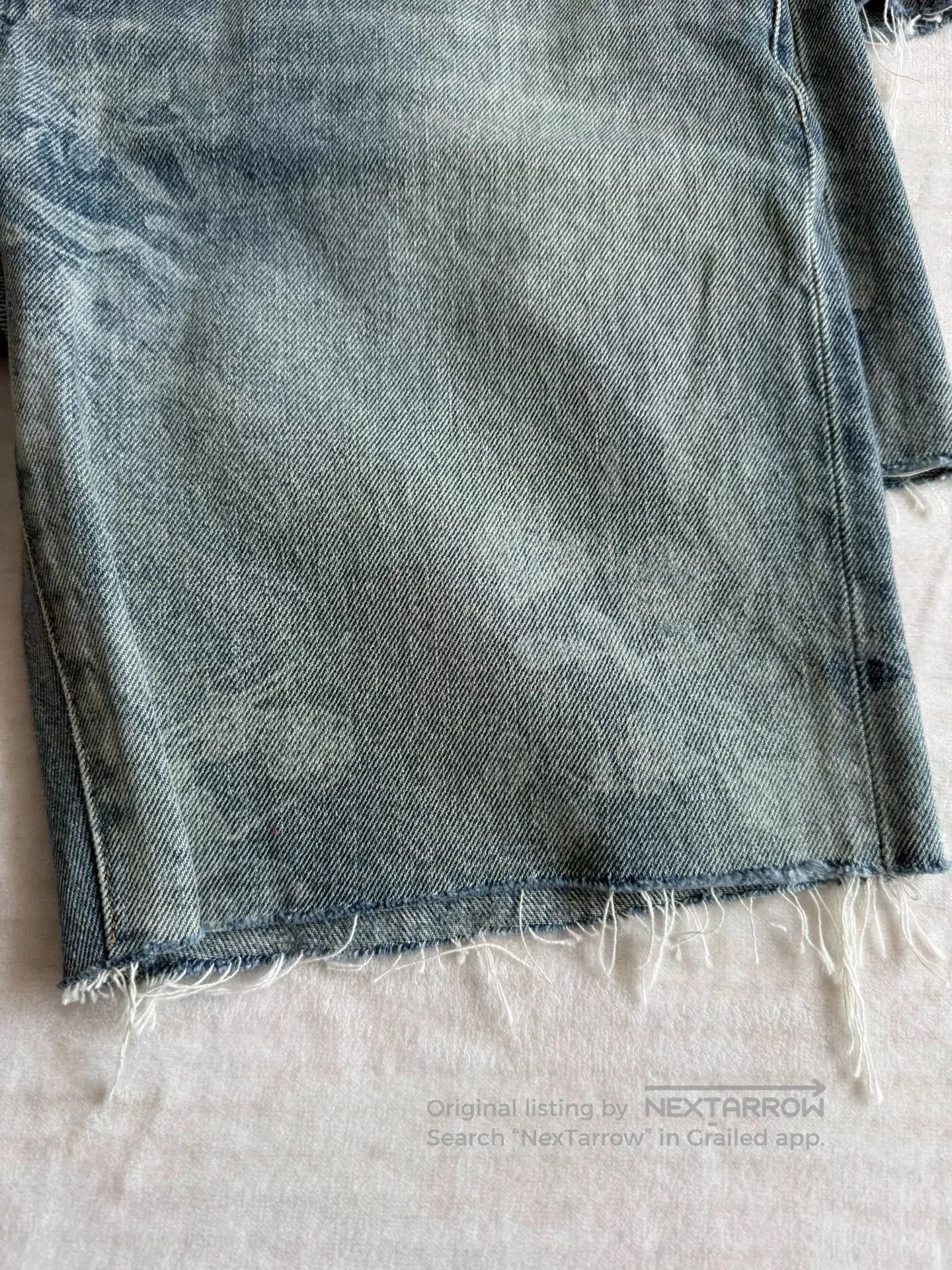 Yves Saint Laurent Saint Laurent Floral Print Denim Shorts. Size US 31 - 3 Thumbnail