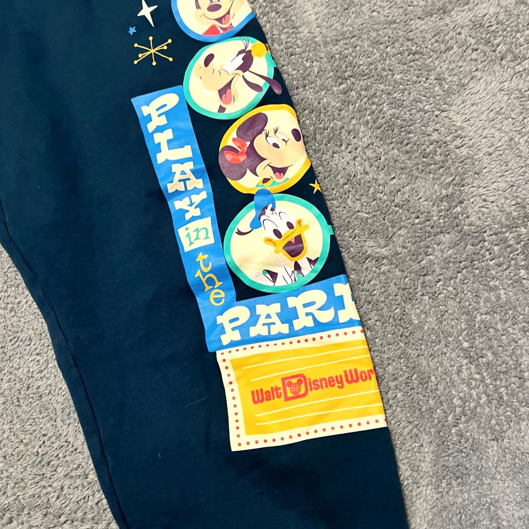 Disney Disney Pants Womens XL Blue Walt World Parks Sweat Graphic Teal Size 40" / US 18 - 2 Thumbnail