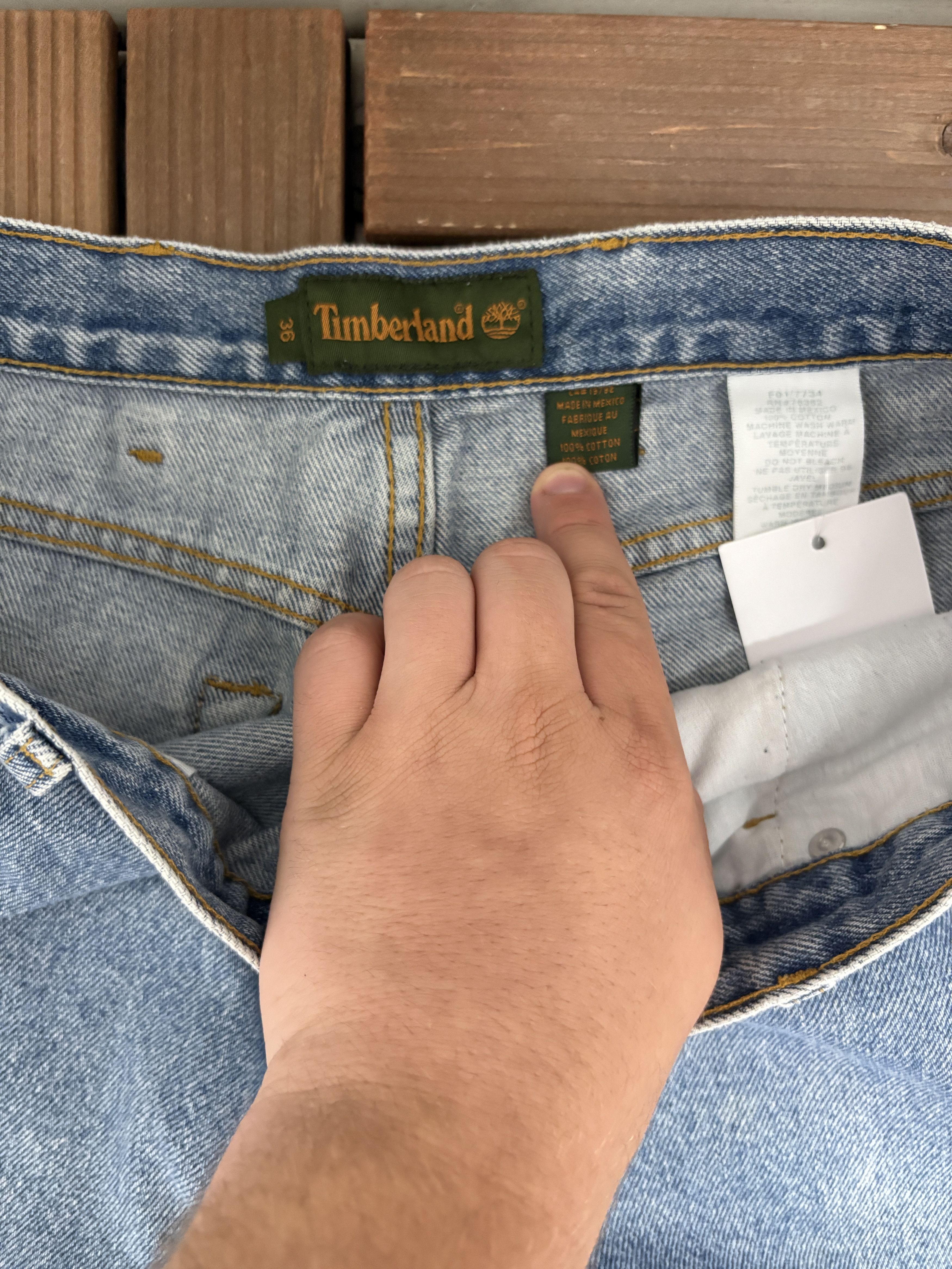 Timberland × Vintage Timberland Light Blue Denim Jeans Size 36 Size US 36 / EU 52 - 5 Thumbnail