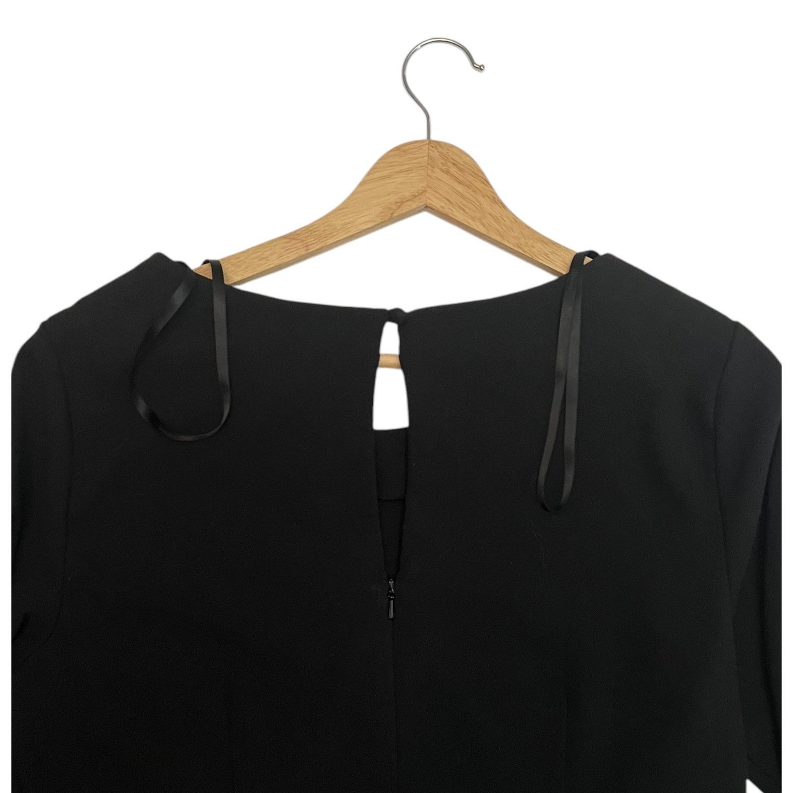 Laundry by Shelli Segal Laundry by Shelli Segal Black Midi Dress with Zipper Size 10 Size L / US 10 / IT 46 - 10 Thumbnail