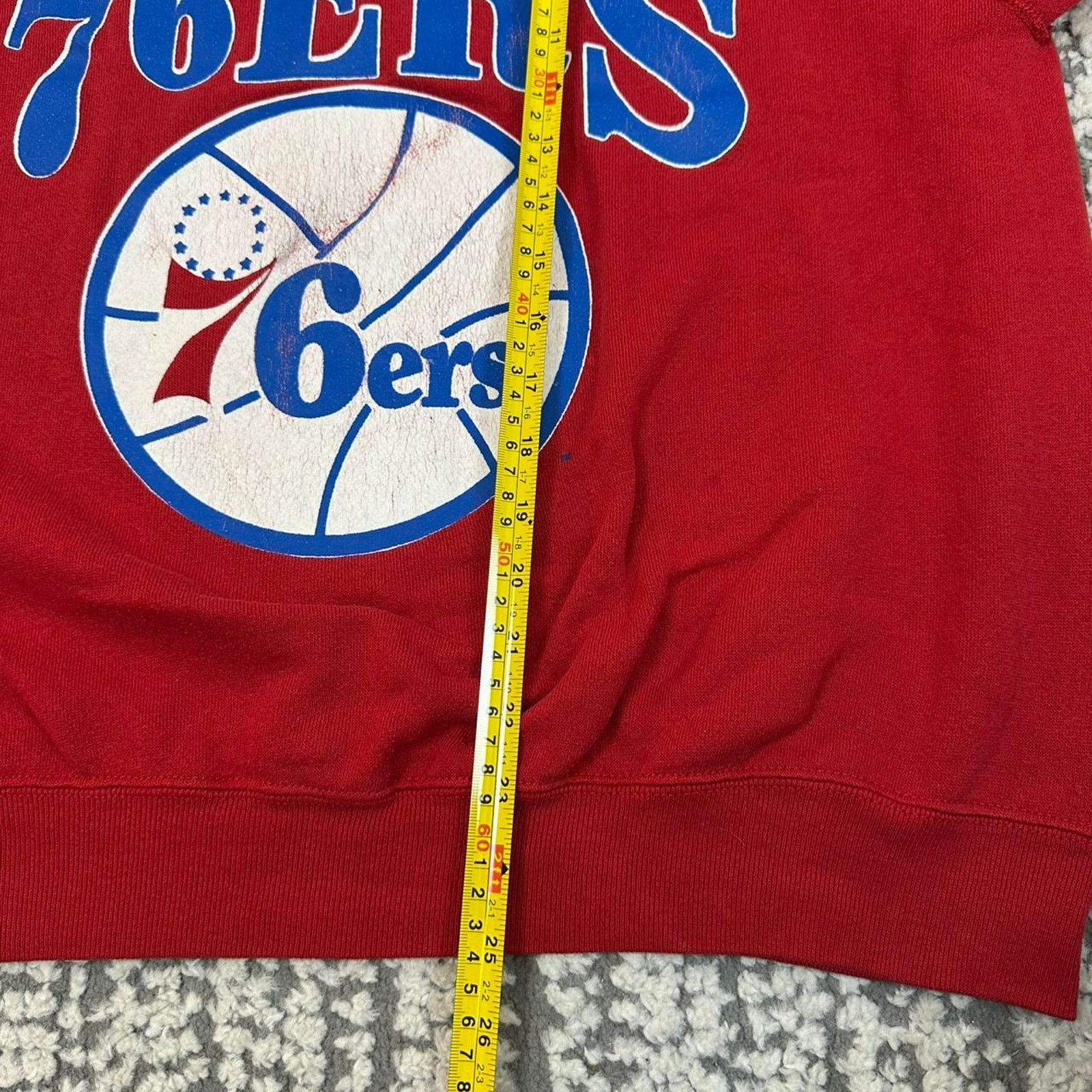 NBA × Vintage Vintage Philadelphia 76ers Sweatshirt Size US L / EU 52-54 / 3 - 6 Thumbnail