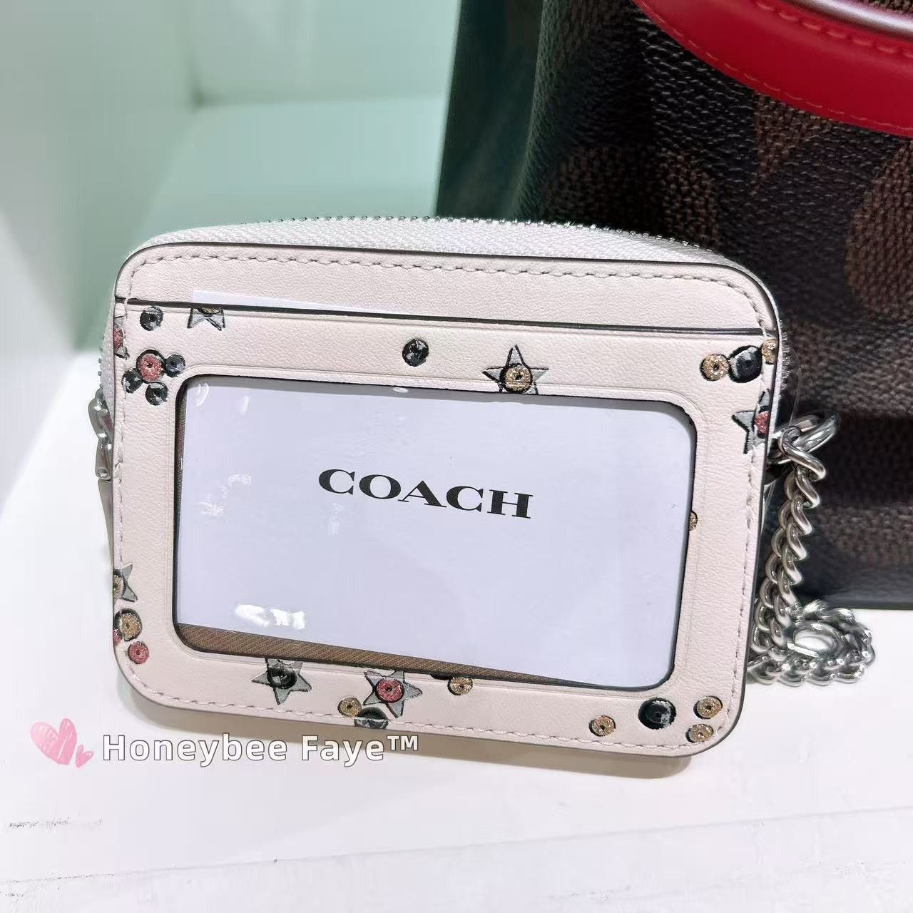 Coach NWT Coach Zip Card Case With Star Print CCO26 Size ONE SIZE - 2 Thumbnail