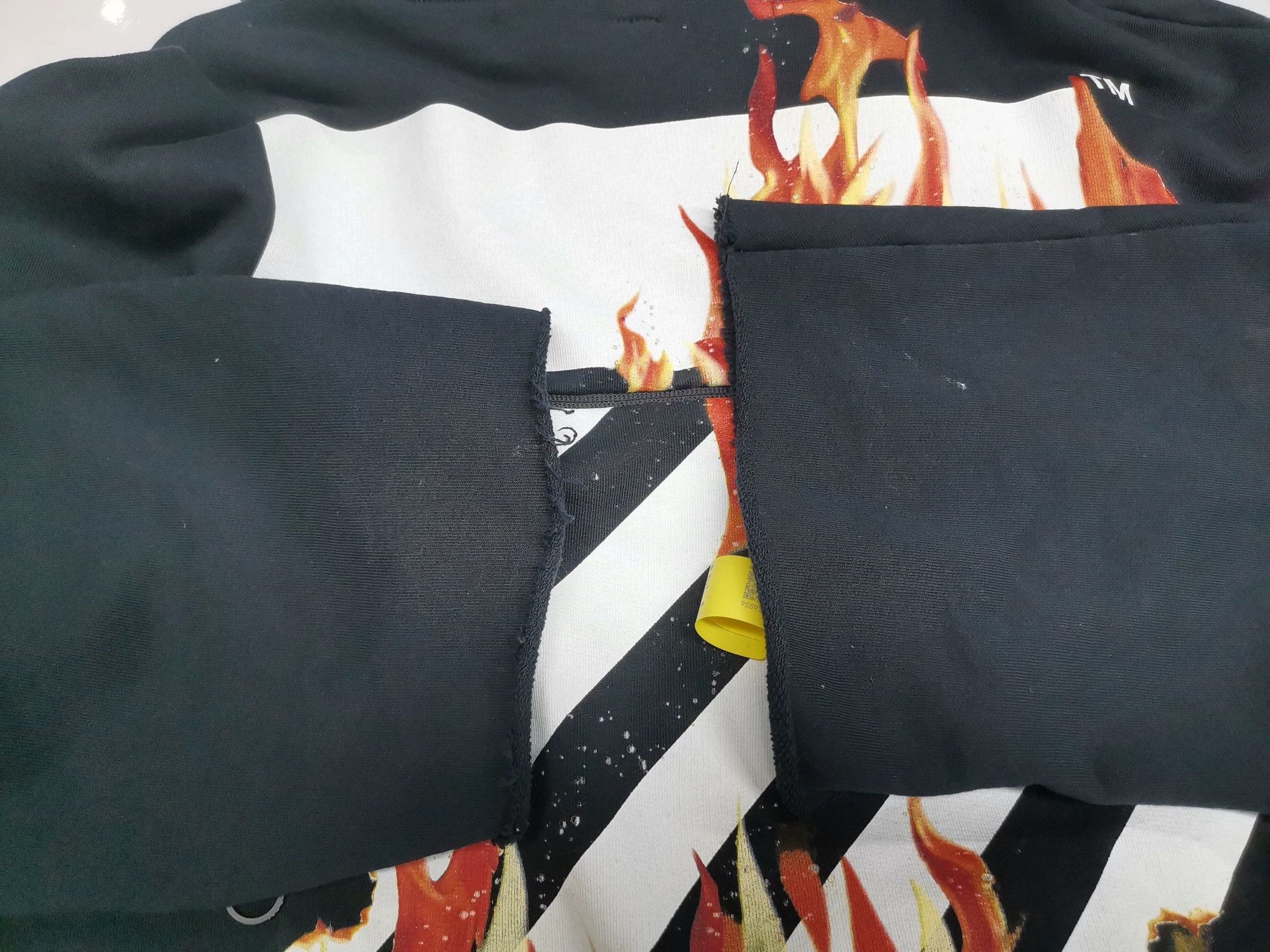 Off-White Off-White Diagonal Fire hoodie Size XXS / US 00 / IT 34 - 5 Thumbnail