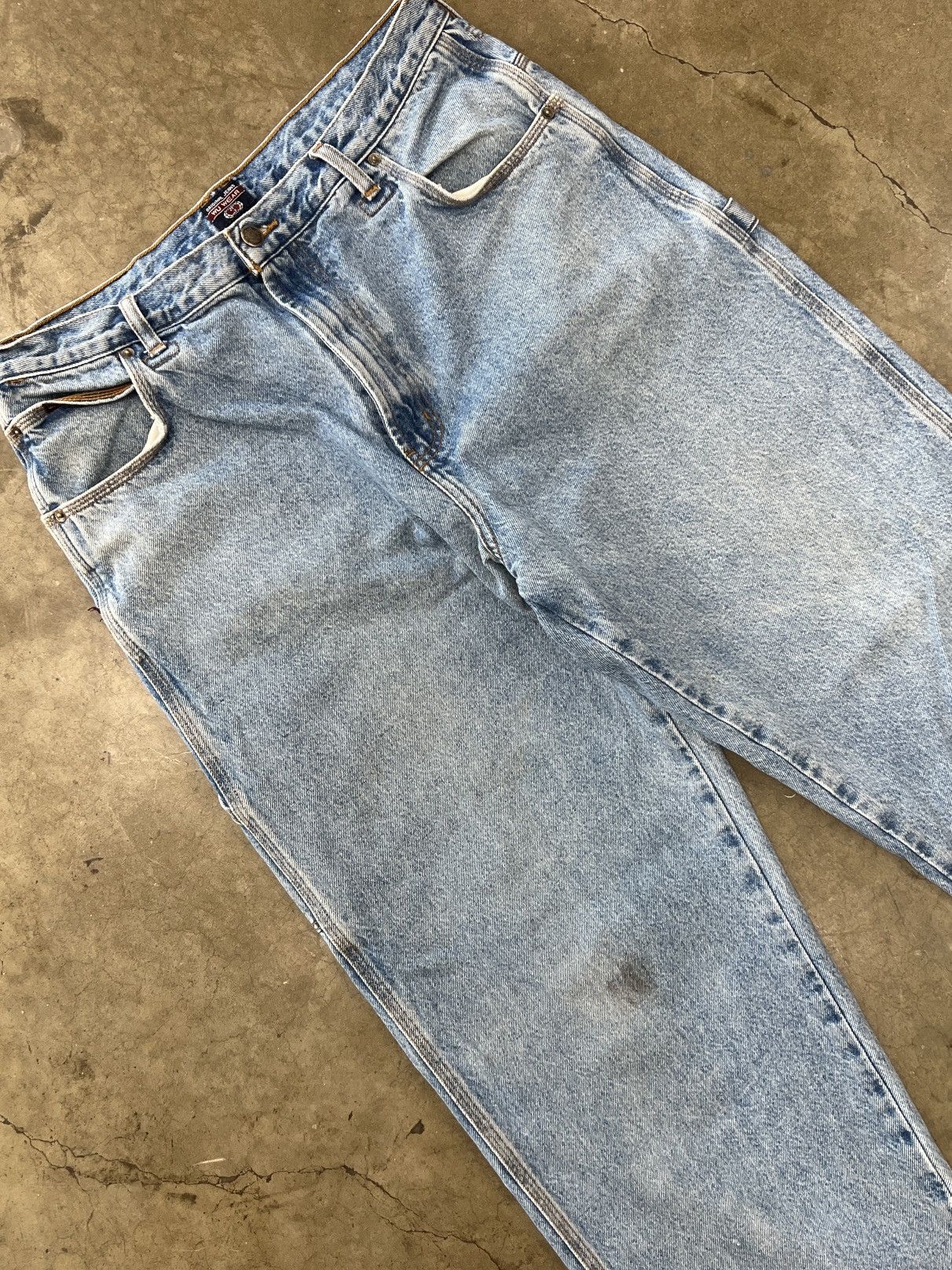 Vintage × Wu-Tang Clan Vintage Wu Tang Wu Wear Carpenter Work Jeans 36 x 32 Size US 36 / EU 52 - 1 Thumbnail