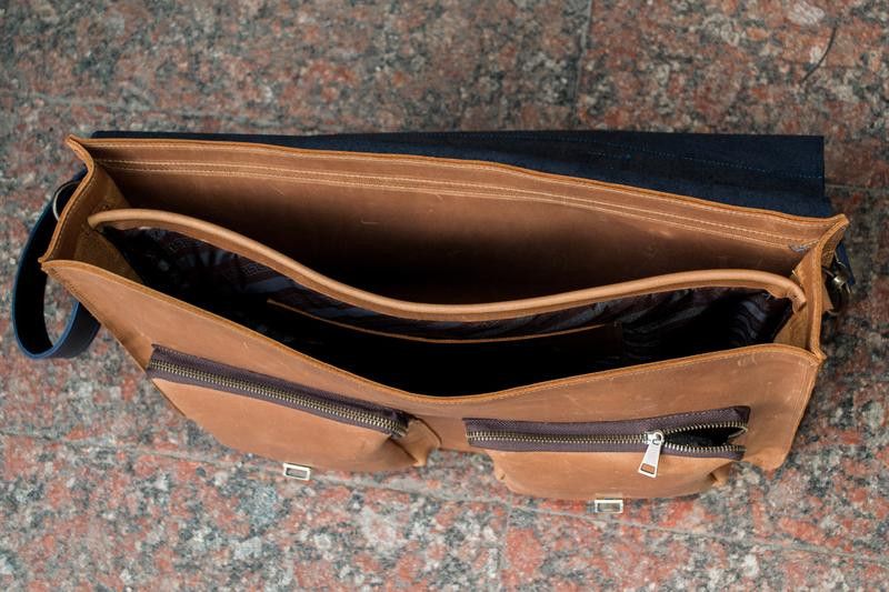 Handmade Leather business men's briefcase Size ONE SIZE - 5 Thumbnail