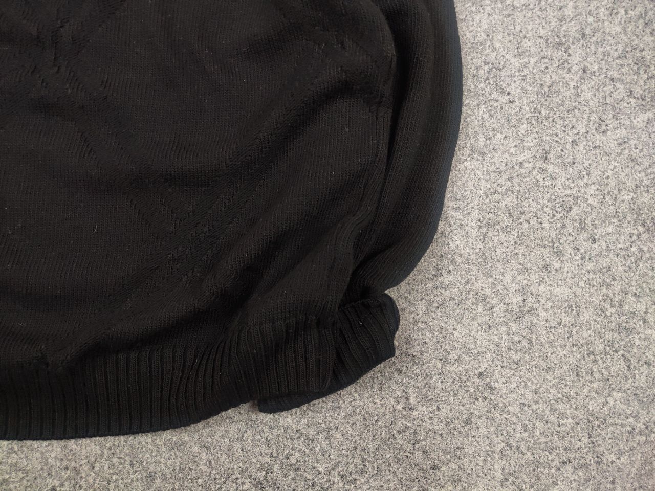 Lacoste Vintage 90's Lacoste All Black Logo Textured Sweater Jumper Size US M / EU 48-50 / 2 - 6 Thumbnail