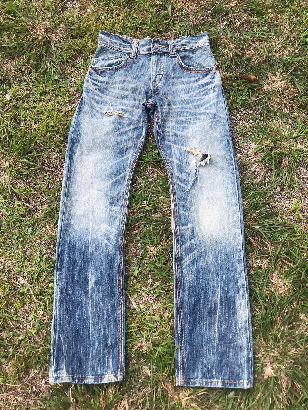 Edwin × If Six Was Nine × Vintage Edwin 443XVS Exclusive Vintage Buckle Jeans Size US 31 - 4 Thumbnail