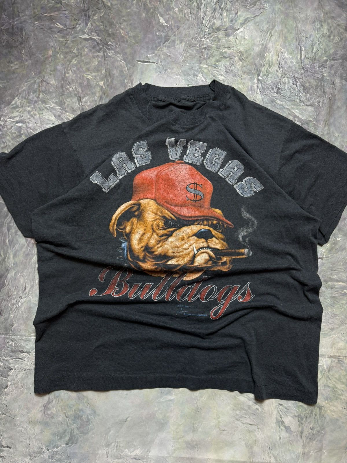 Vintage Vintage Las Vegas Bulldogs Boxy Tshirt Y2K Rap Retro Size US M / EU 48-50 / 2 - 1 Thumbnail