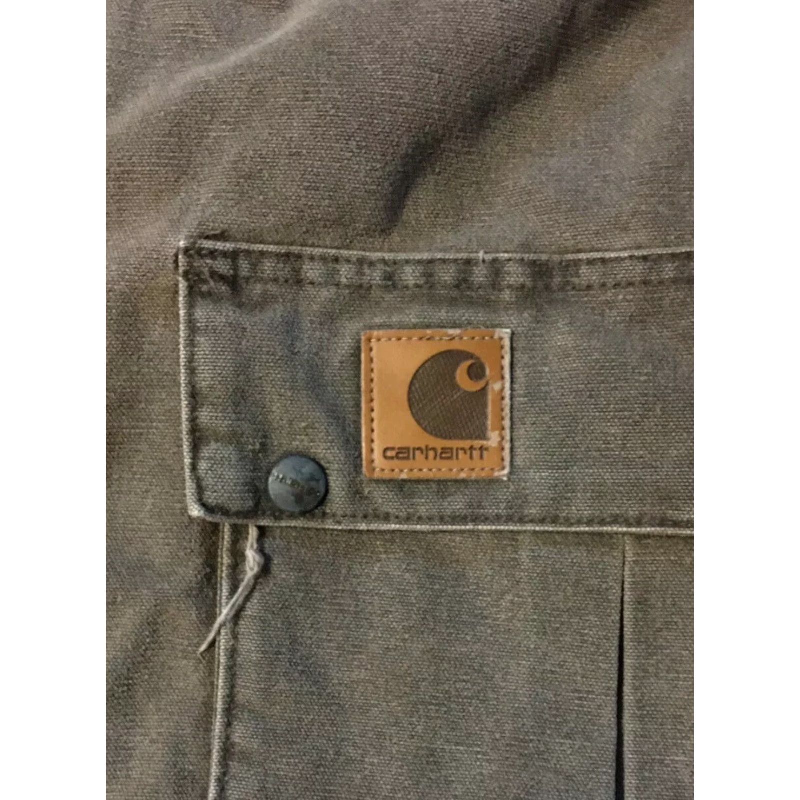 Carhartt VINTAGE Carhartt SRP Worker Faded Distress Flannel Jacket XL Tall Brown USA Men XLT Motorcycle Biker Grunge 90s Jacket Size US XL / EU 56 / 4 - 2 Thumbnail