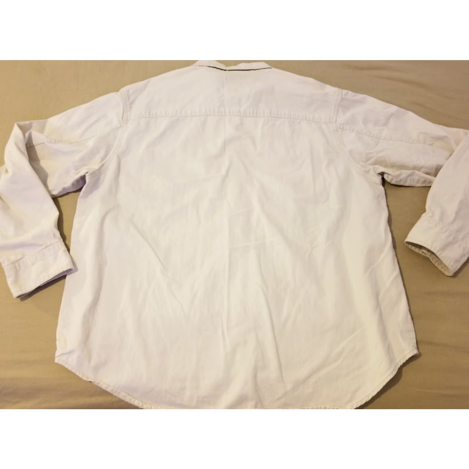 Levi's VINTAGE Levi's Denim Shirt Jacket XL Beige Mens Shacket 3-in-1 Jacket Size US XL / EU 56 / 4 - 5 Thumbnail